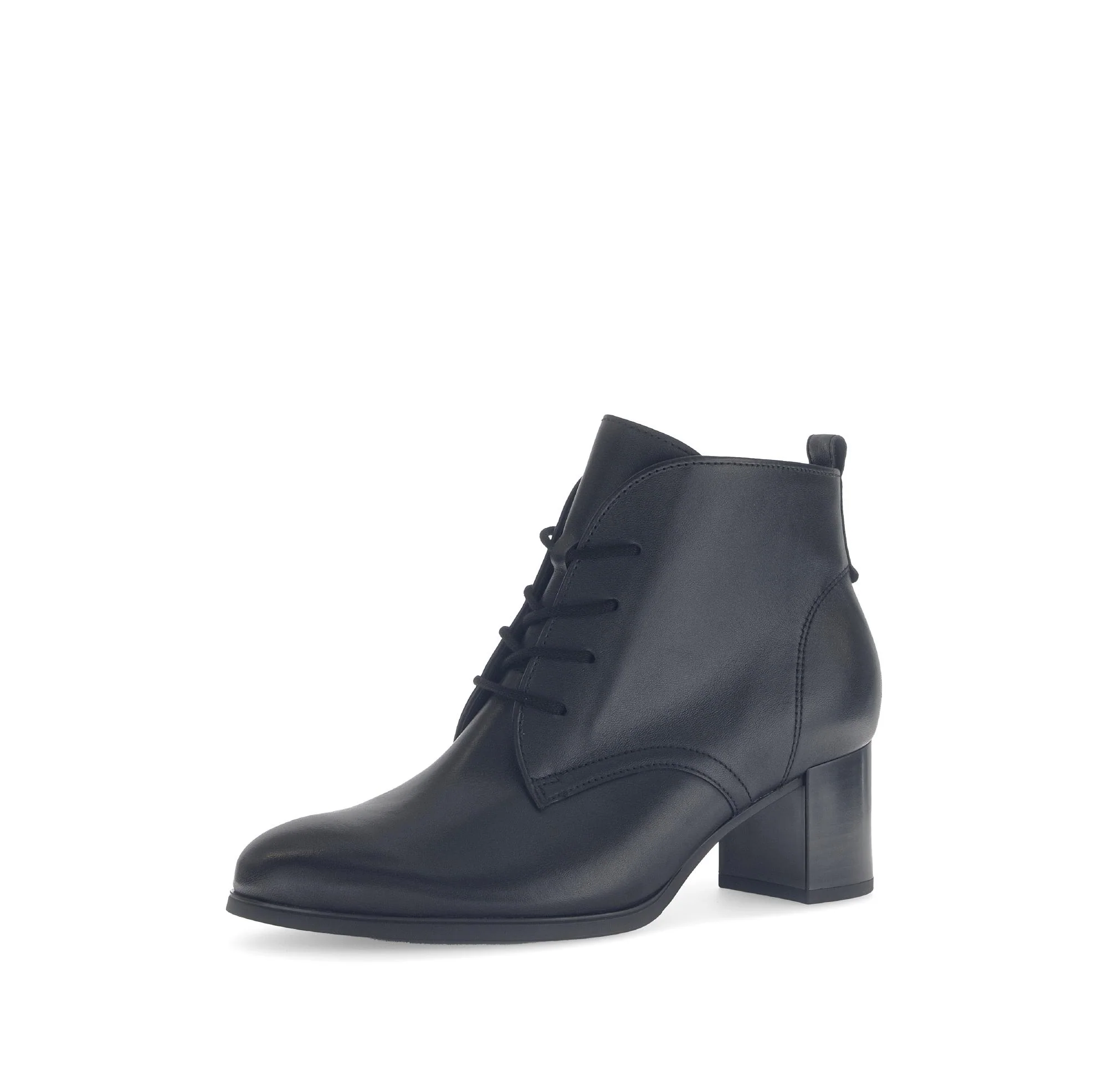 Bottines noires en cuir lisse - Image 6