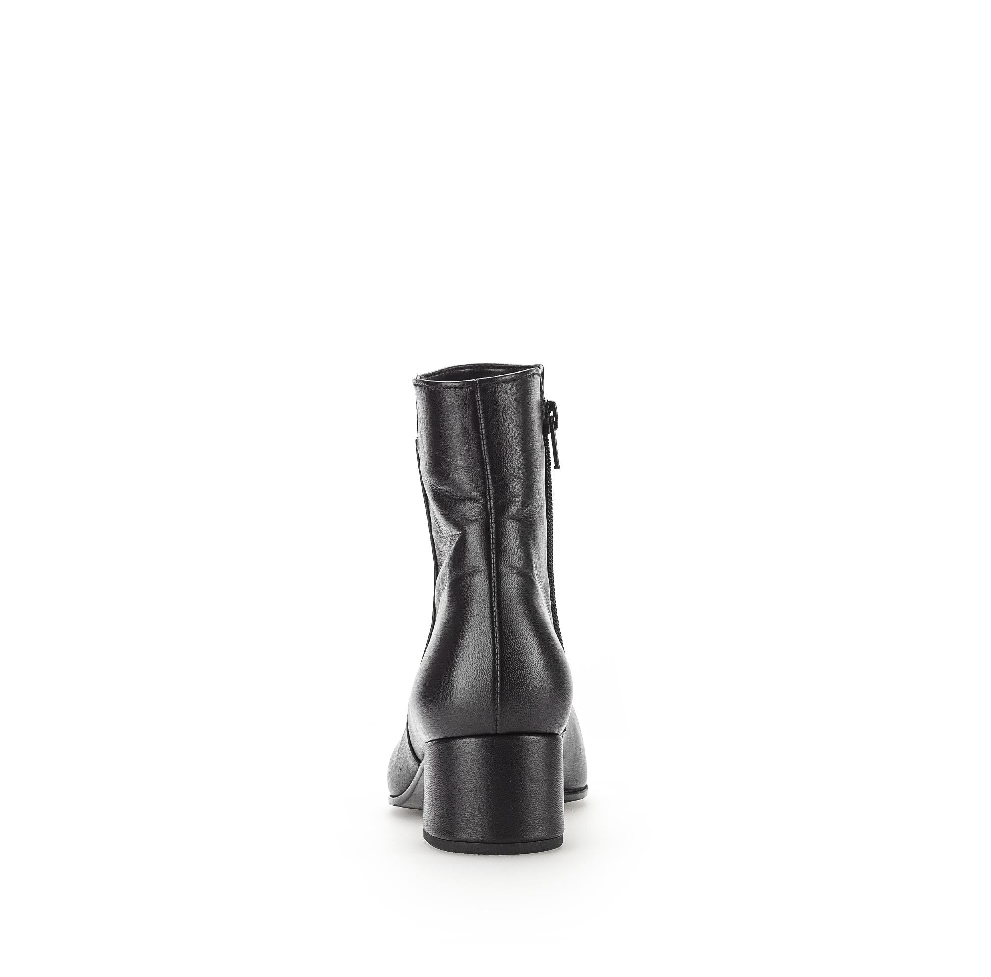 Bottines noires en cuir lisse - Image 4