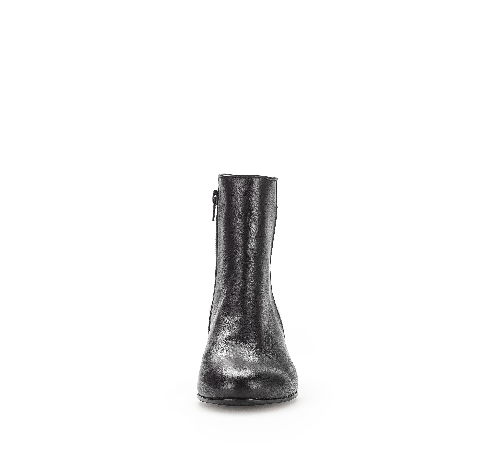 Bottines noires en cuir lisse - Image 5