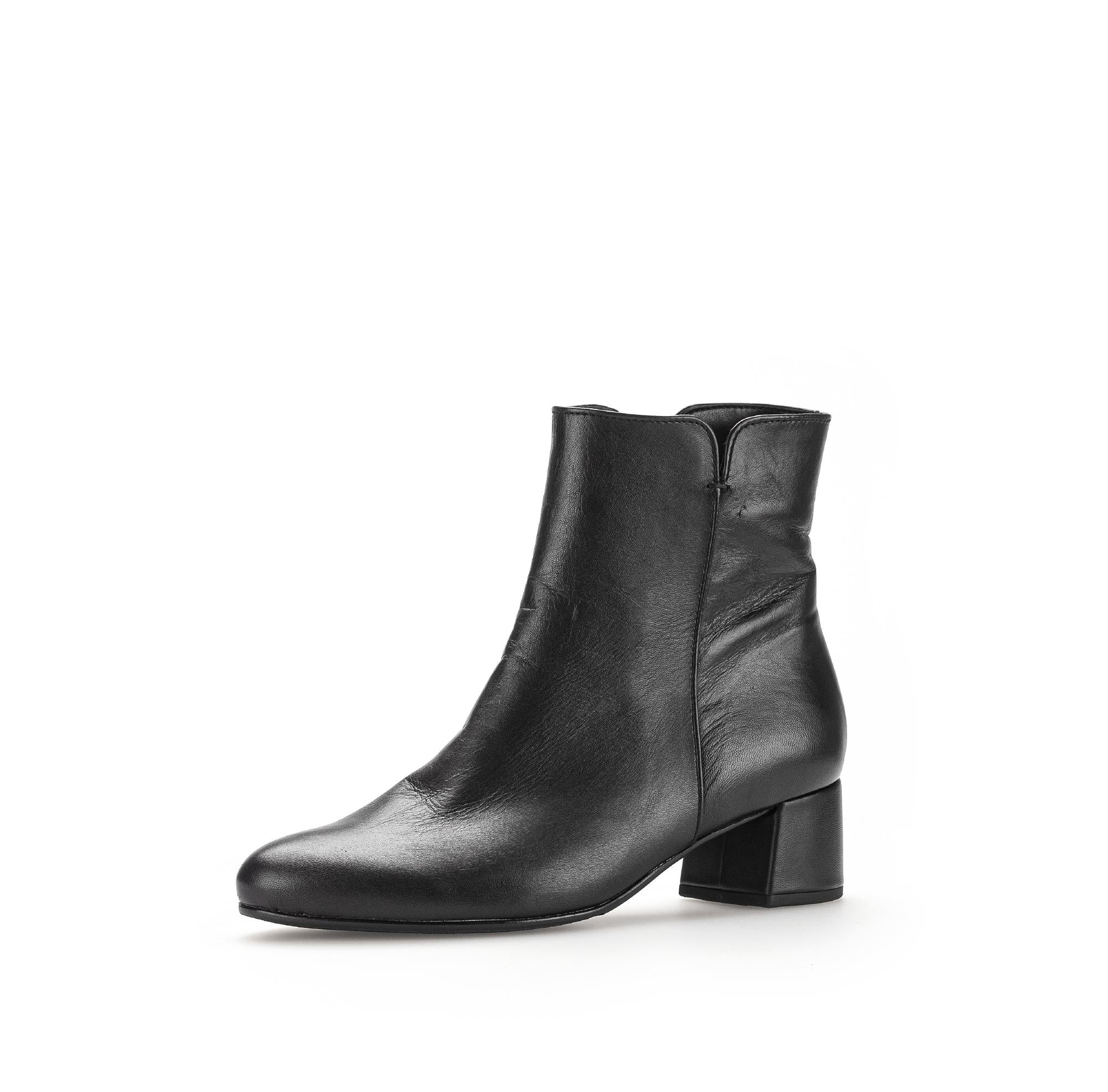 Bottines noires en cuir lisse - Image 6