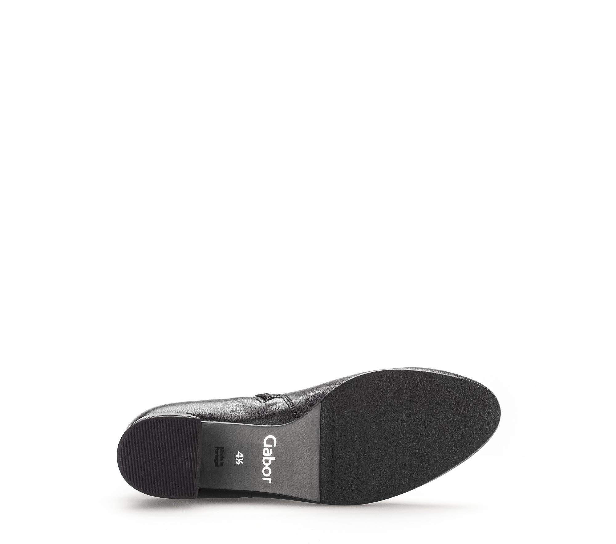 Bottines noires en cuir lisse - Image 7