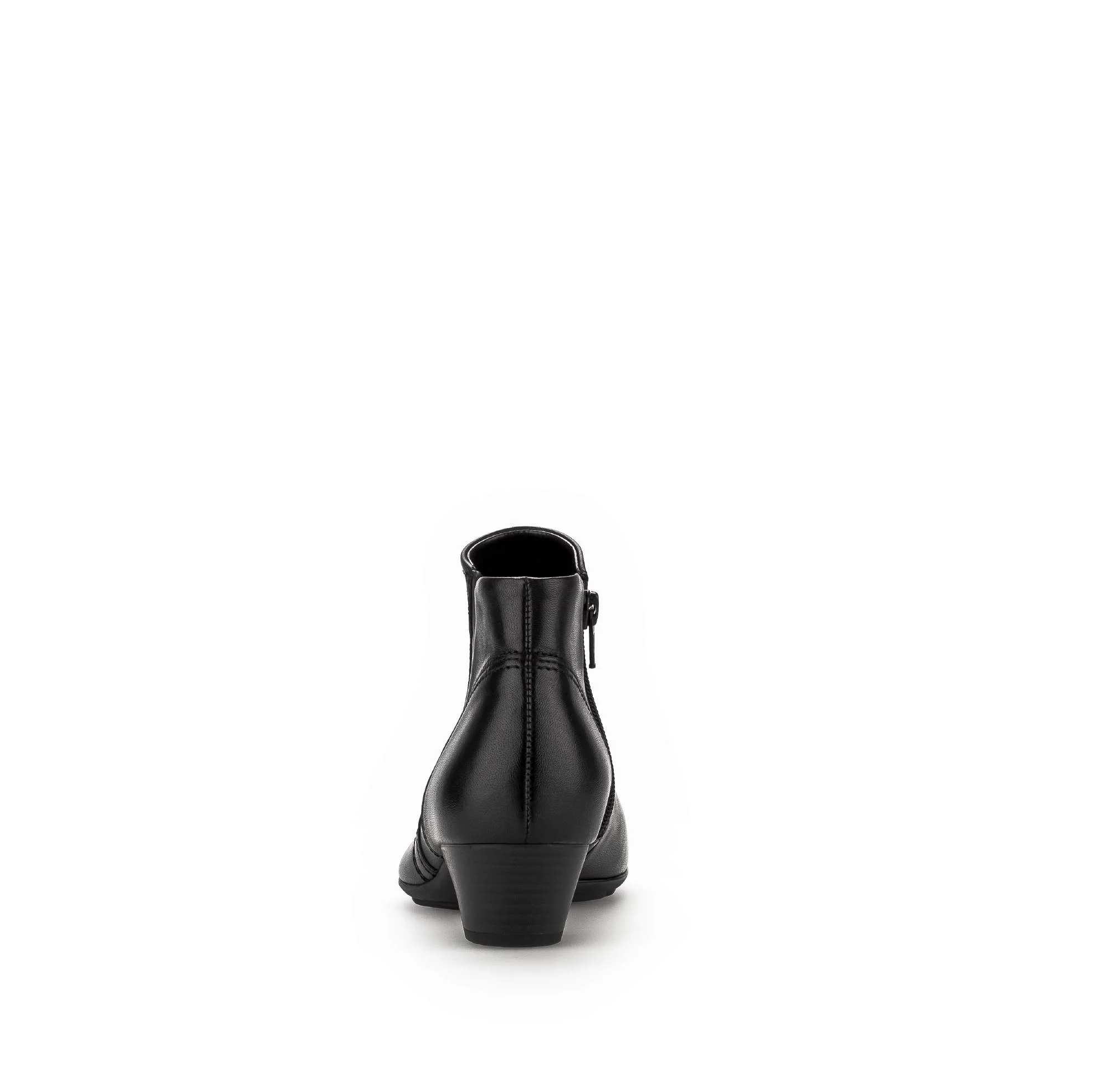 Bottines noires en cuir lisse - Image 4