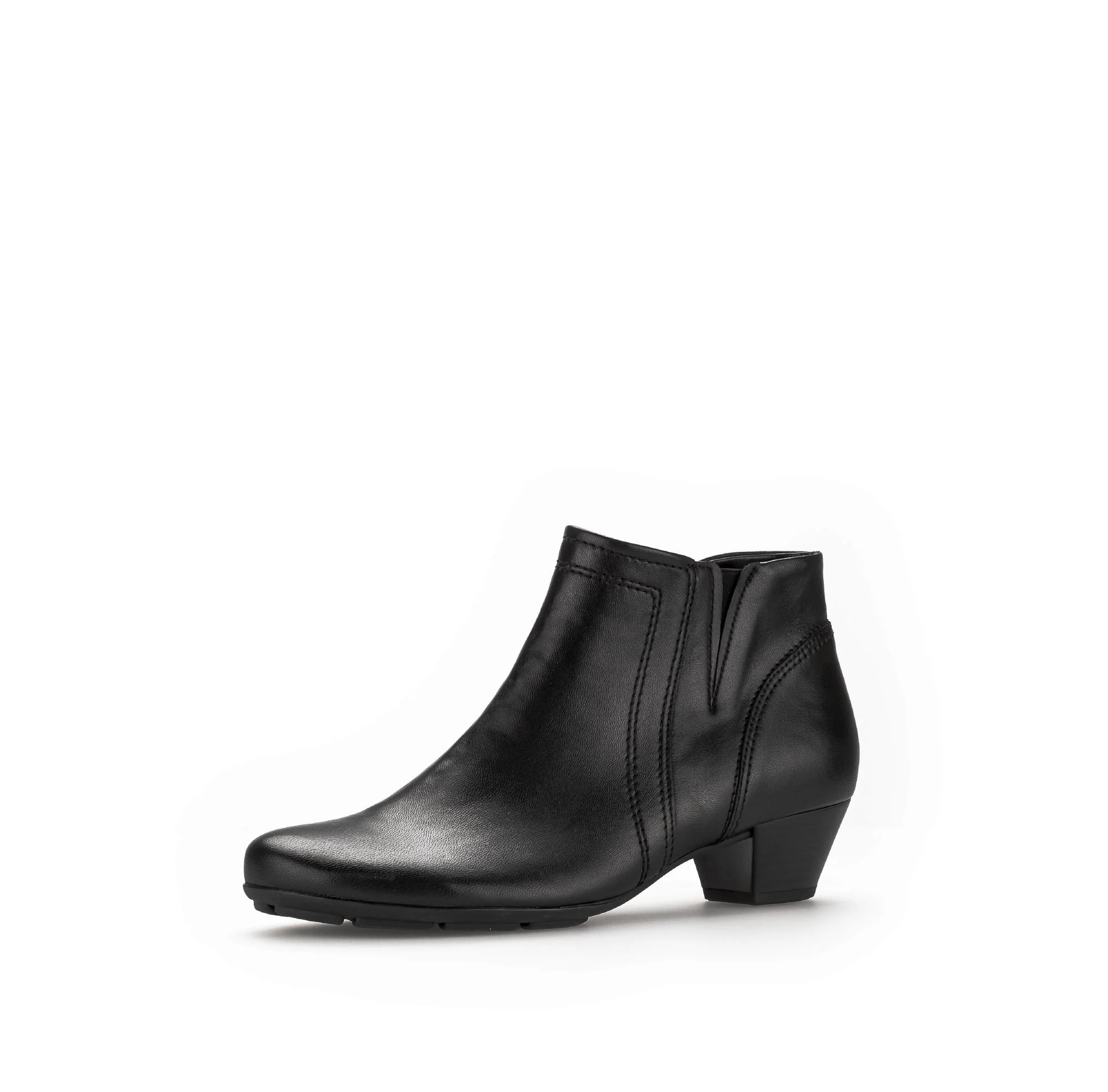Bottines noires en cuir lisse - Image 6