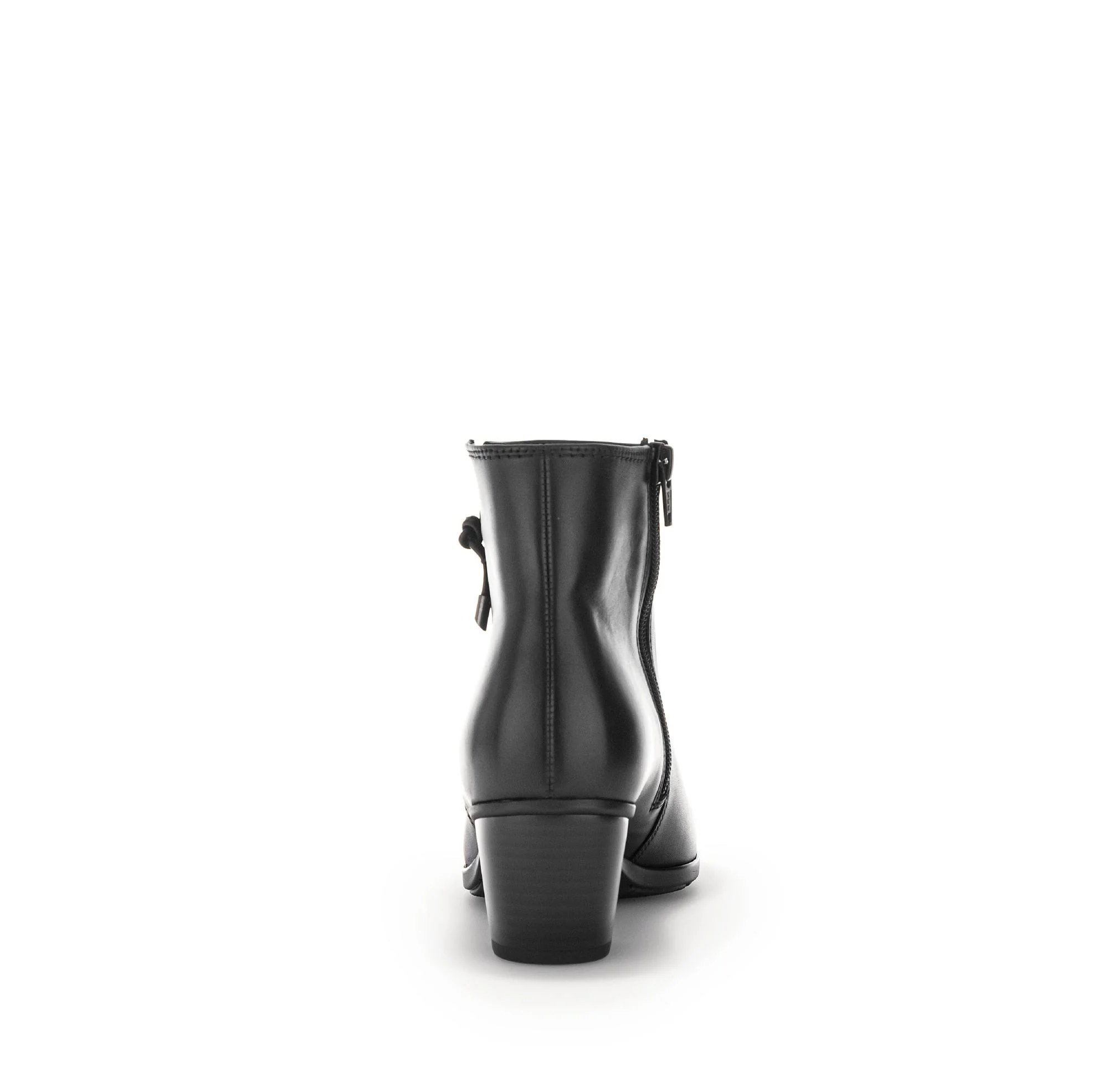 Bottines noires en cuir lisse - Image 4