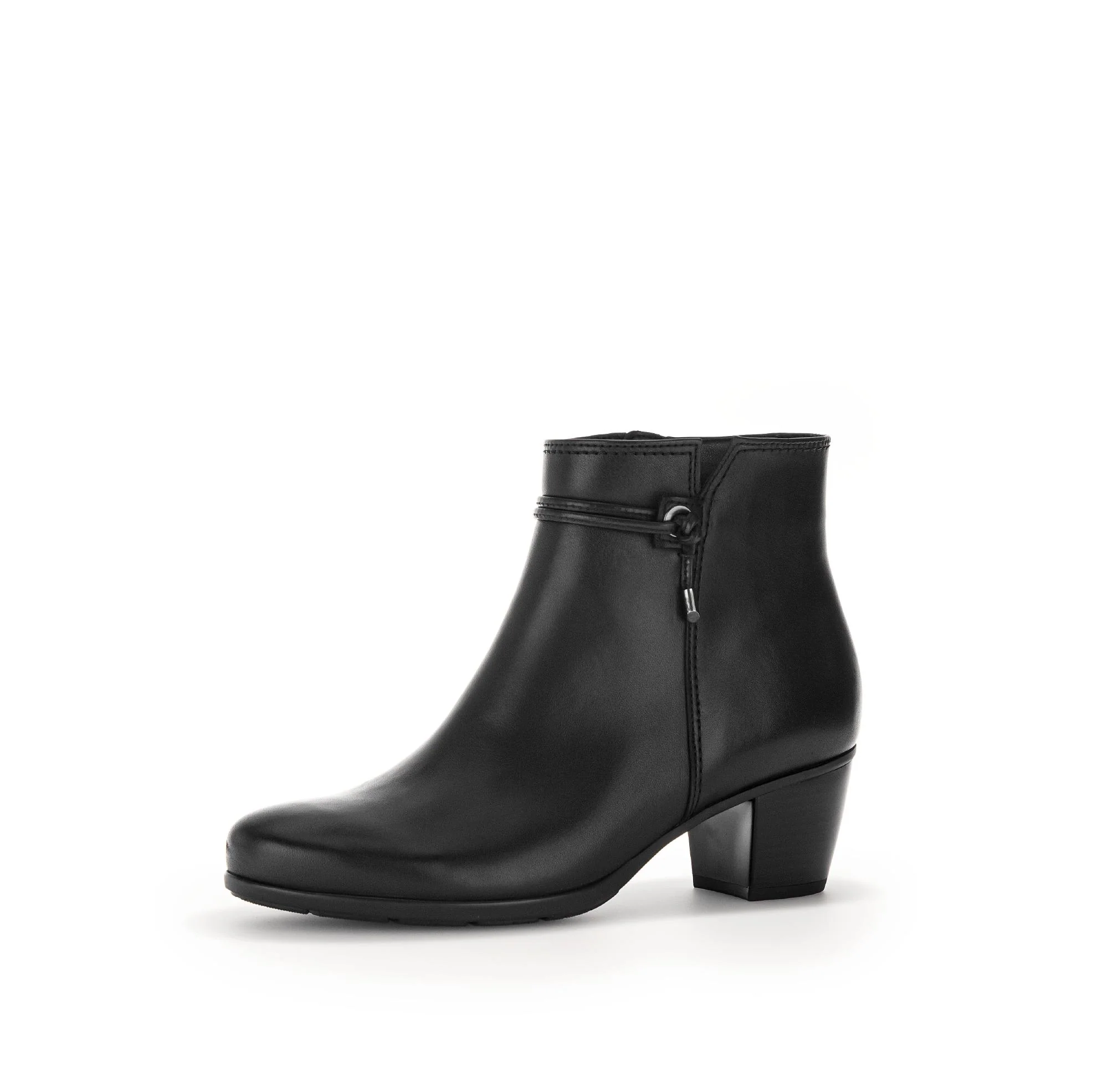 Bottines noires en cuir lisse - Image 6
