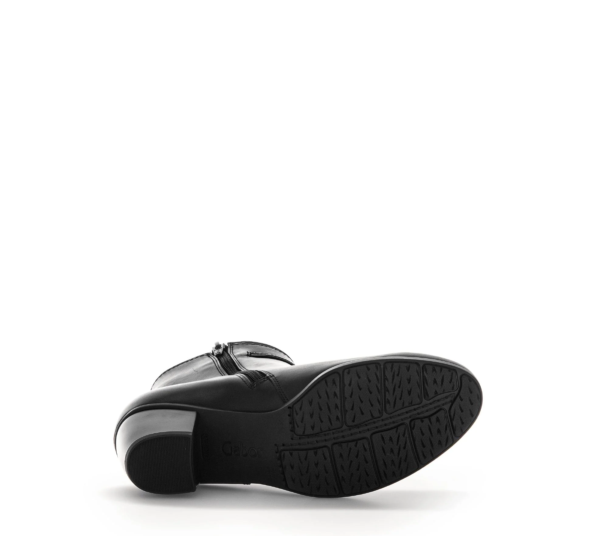 Bottines noires en cuir lisse - Image 7