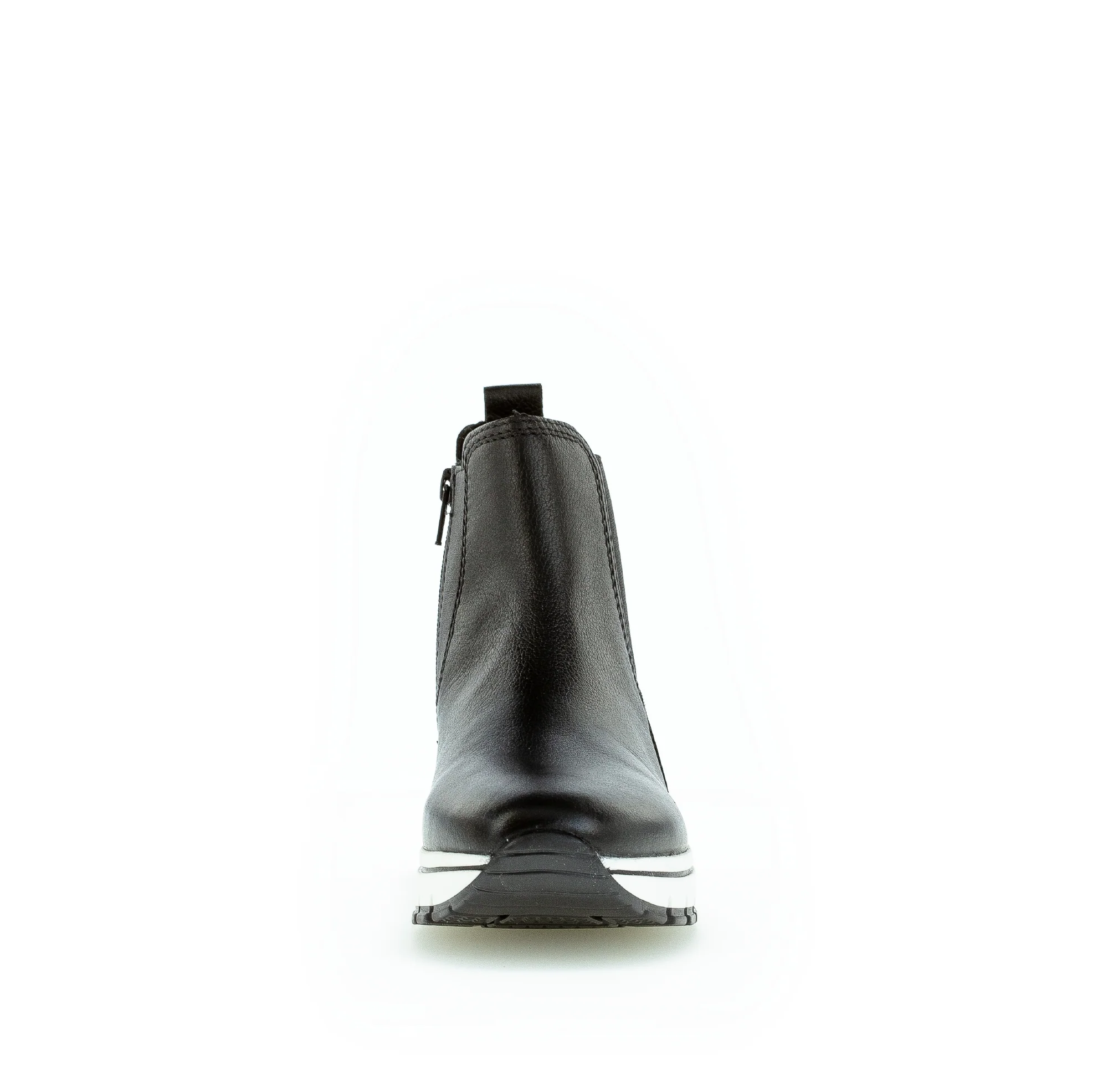 Bottines noires en cuir lisse - Image 3