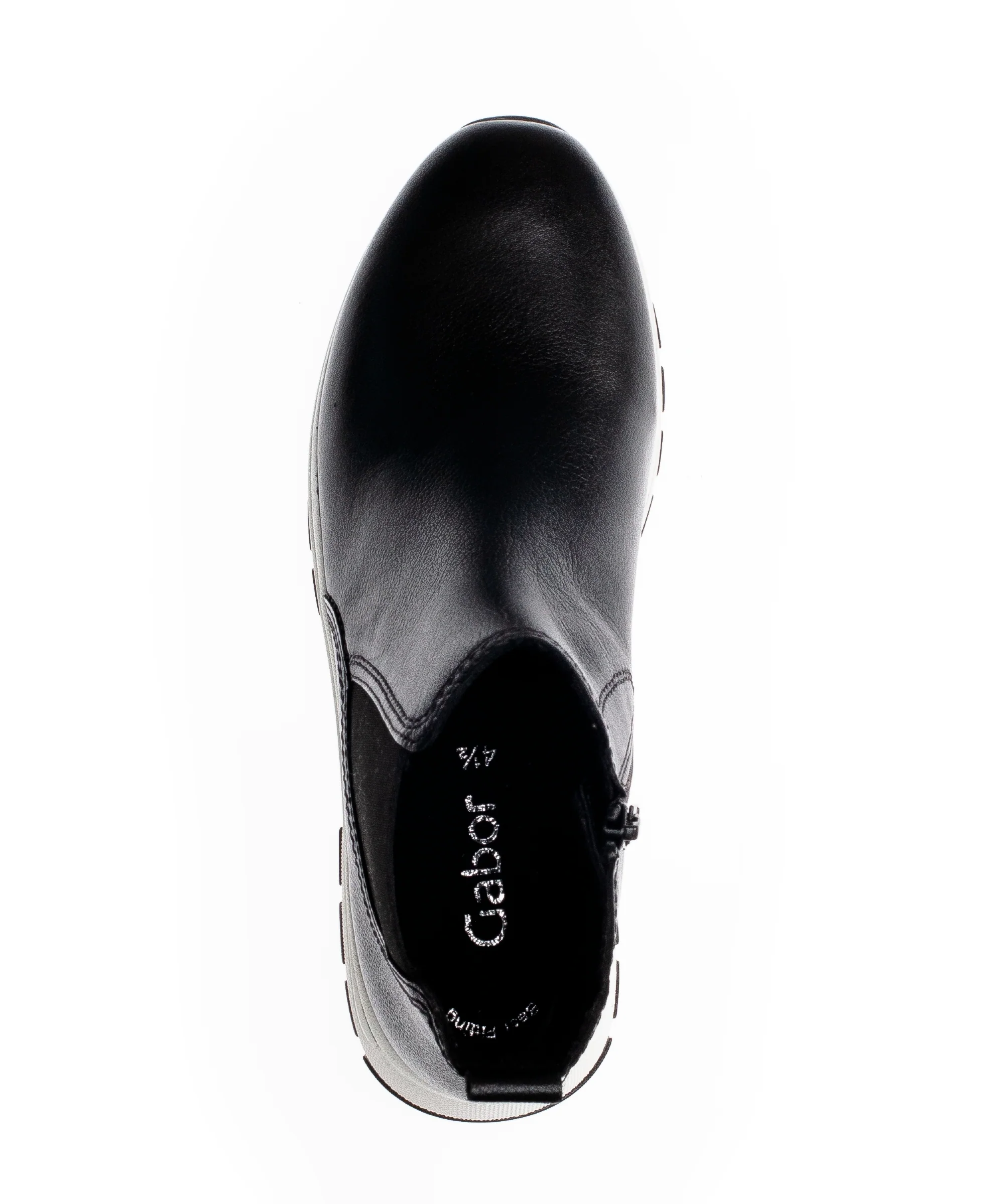 Bottines noires en cuir lisse - Image 6