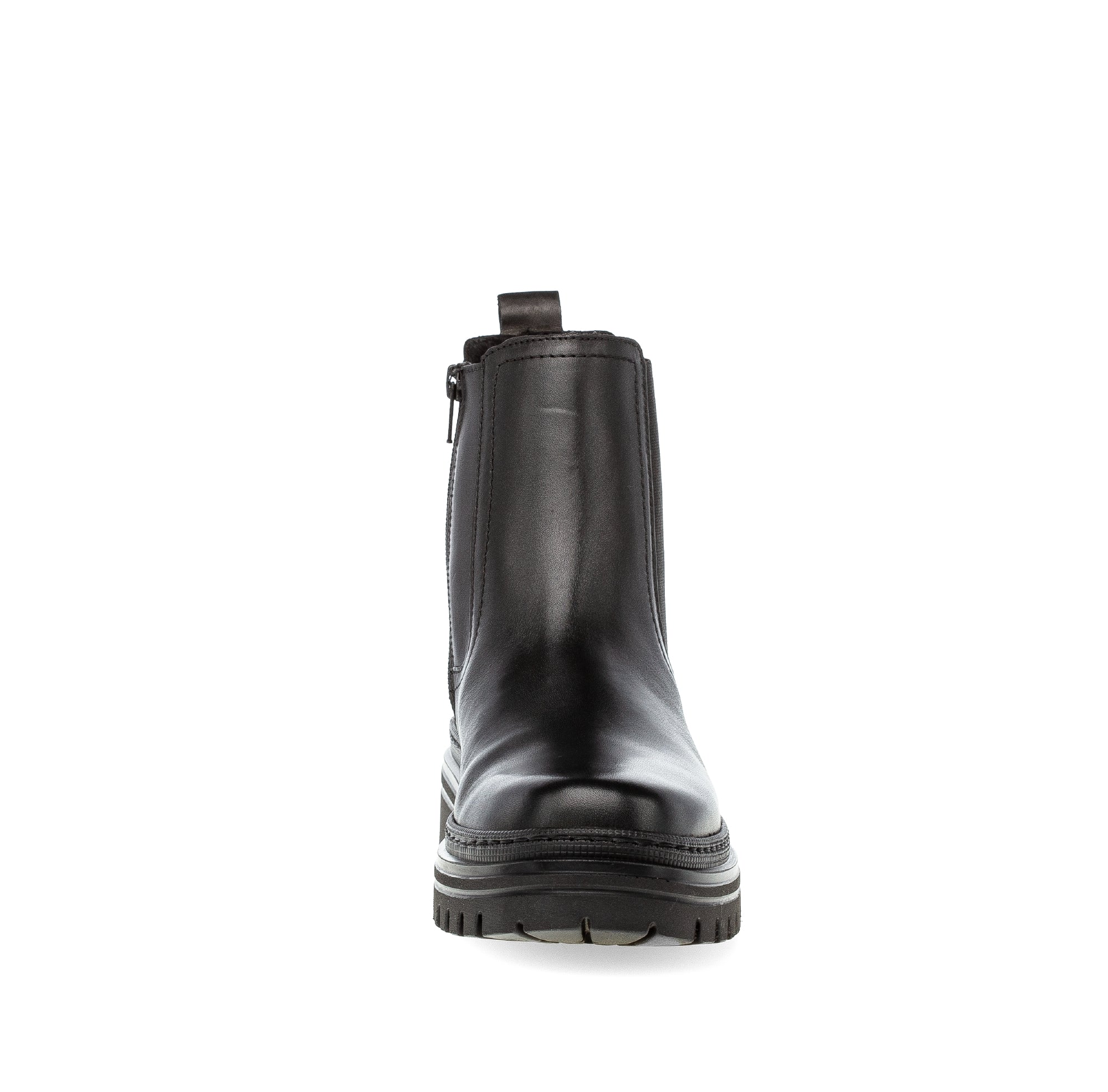 Bottines noires en cuir lisse - Image 5