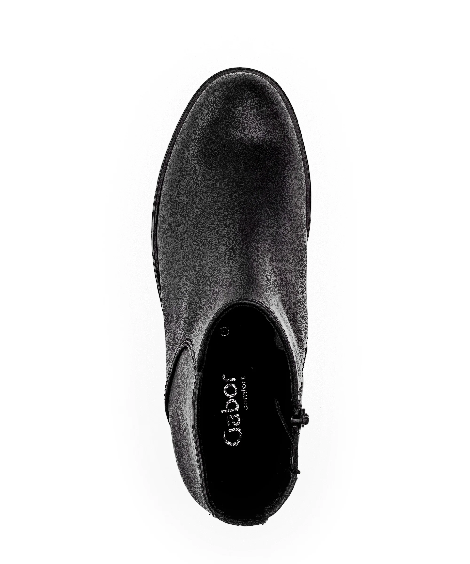 Bottines noires en cuir lisse - Image 4