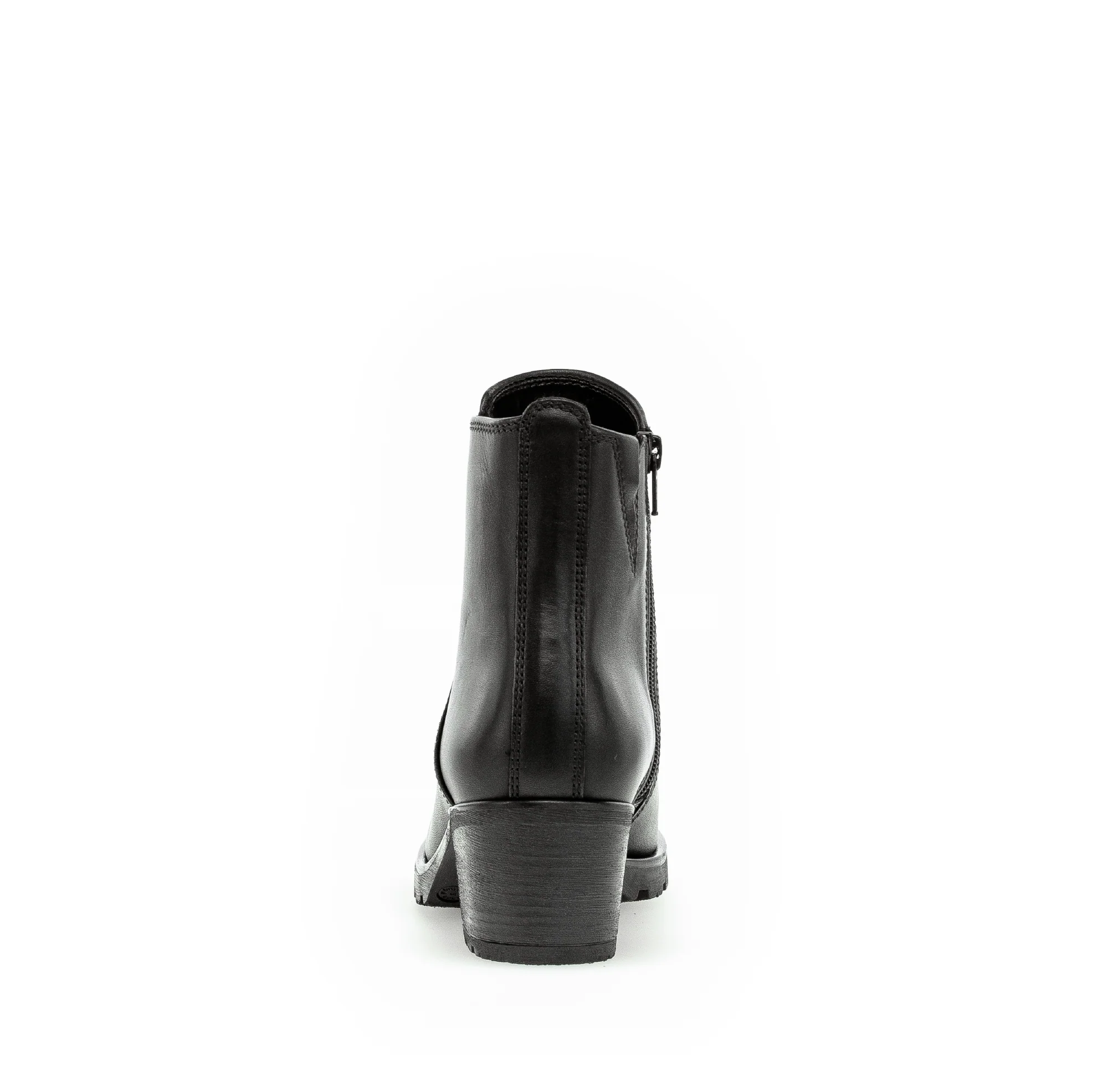 Bottines noires en cuir lisse - Image 6