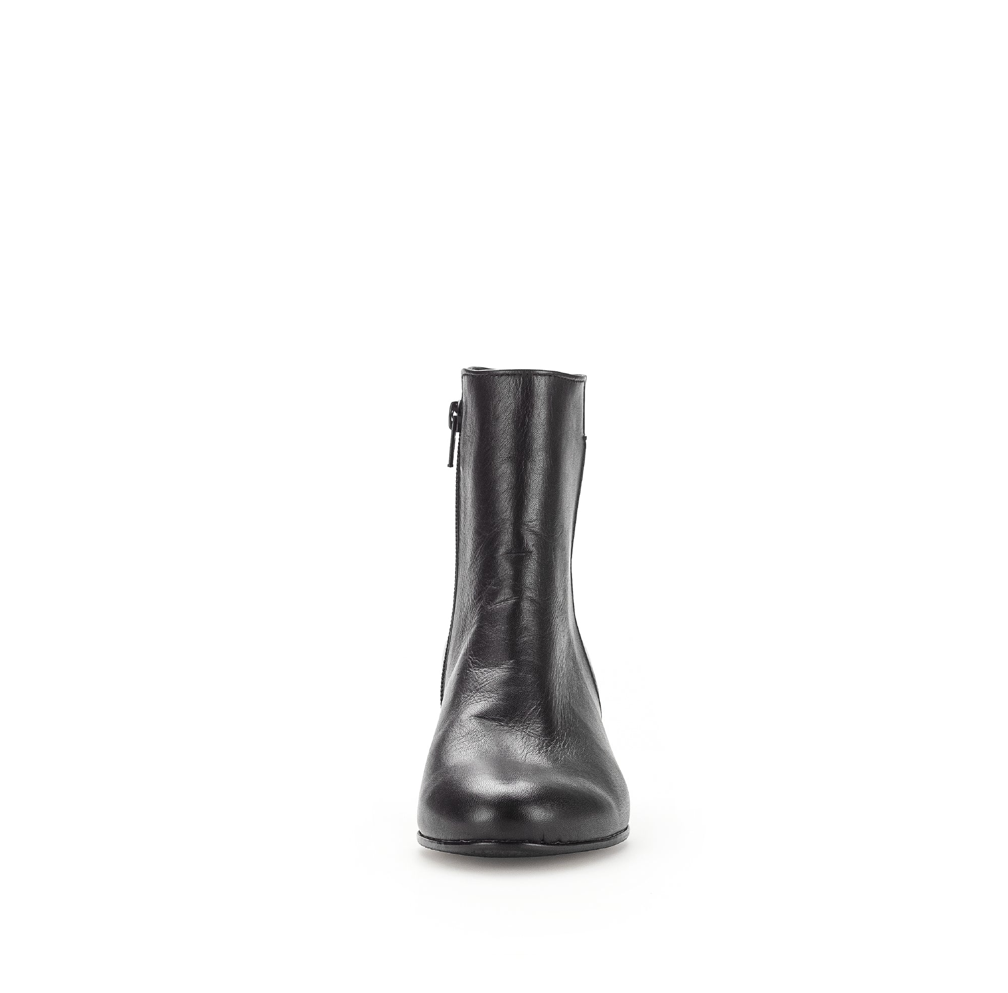 Bottines noires en cuir lisse - Image 5