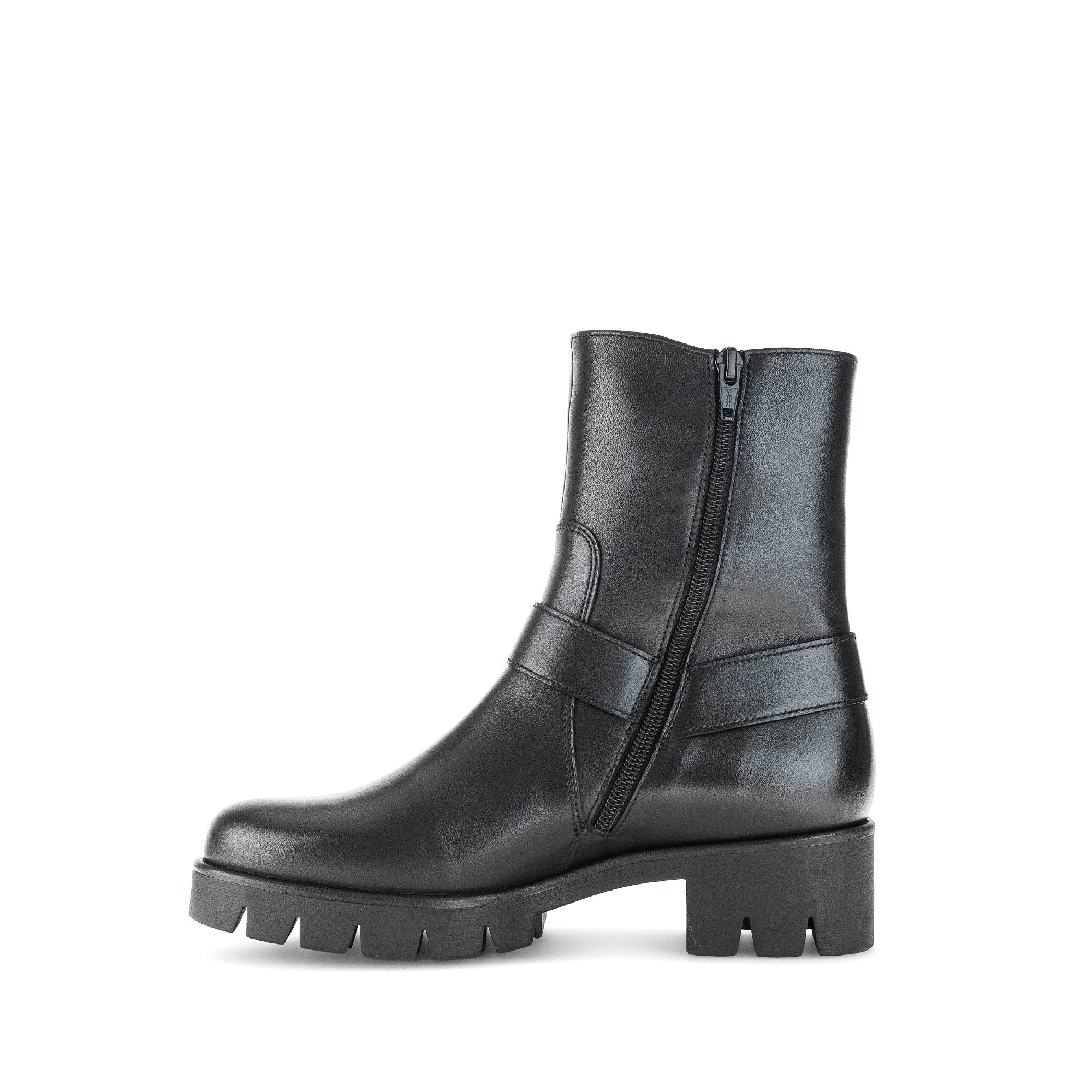 Bottines noires en cuir lisse - Image 2