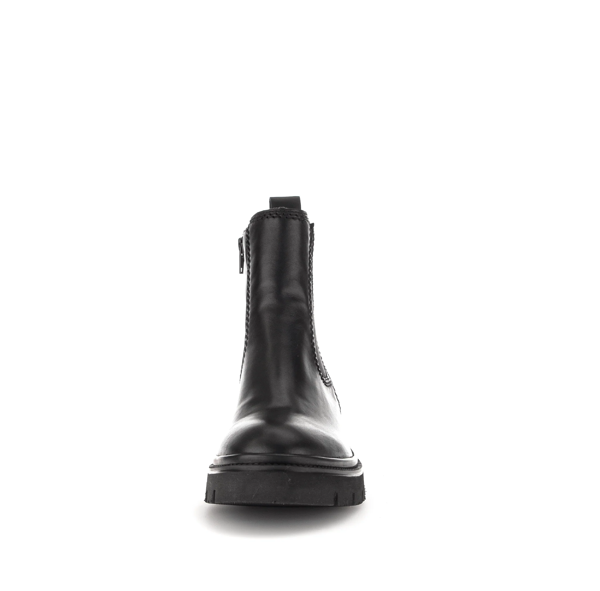 Bottines noires en cuir lisse - Image 4