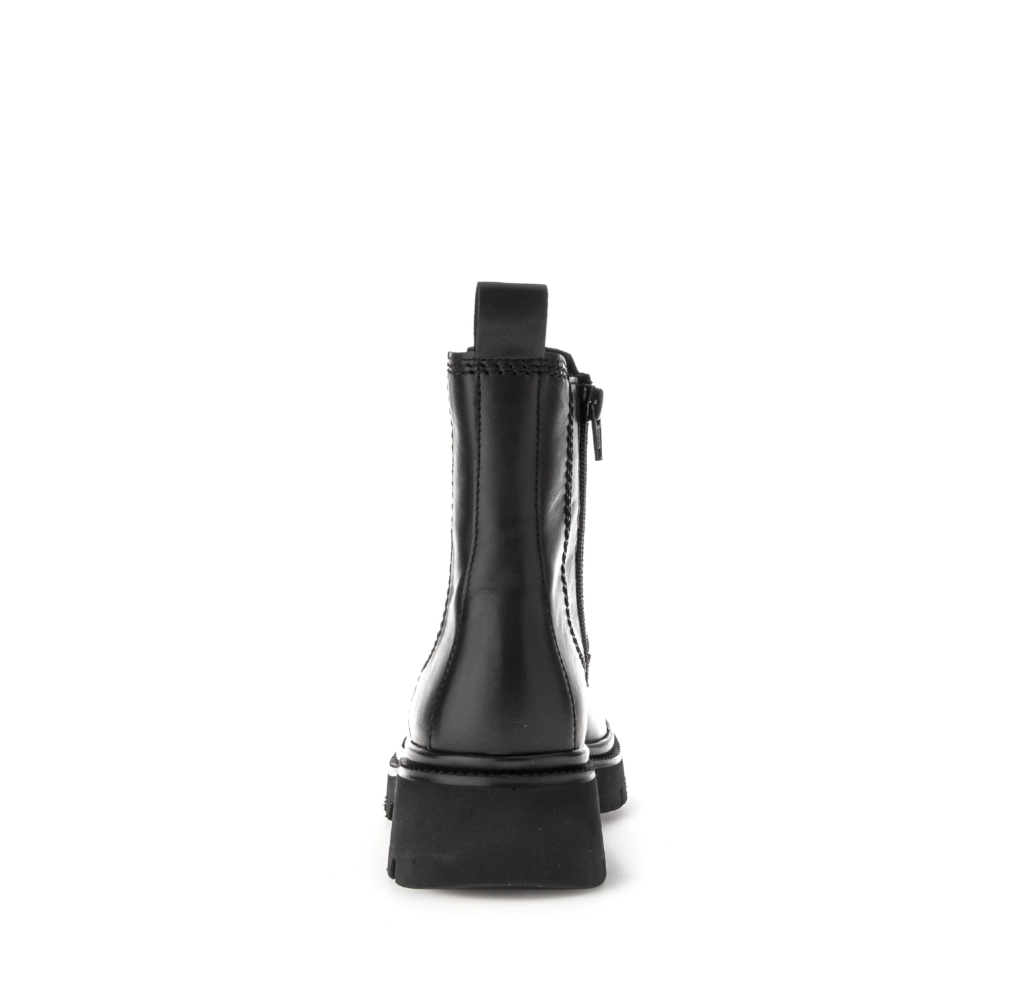 Bottines noires en cuir lisse - Image 5