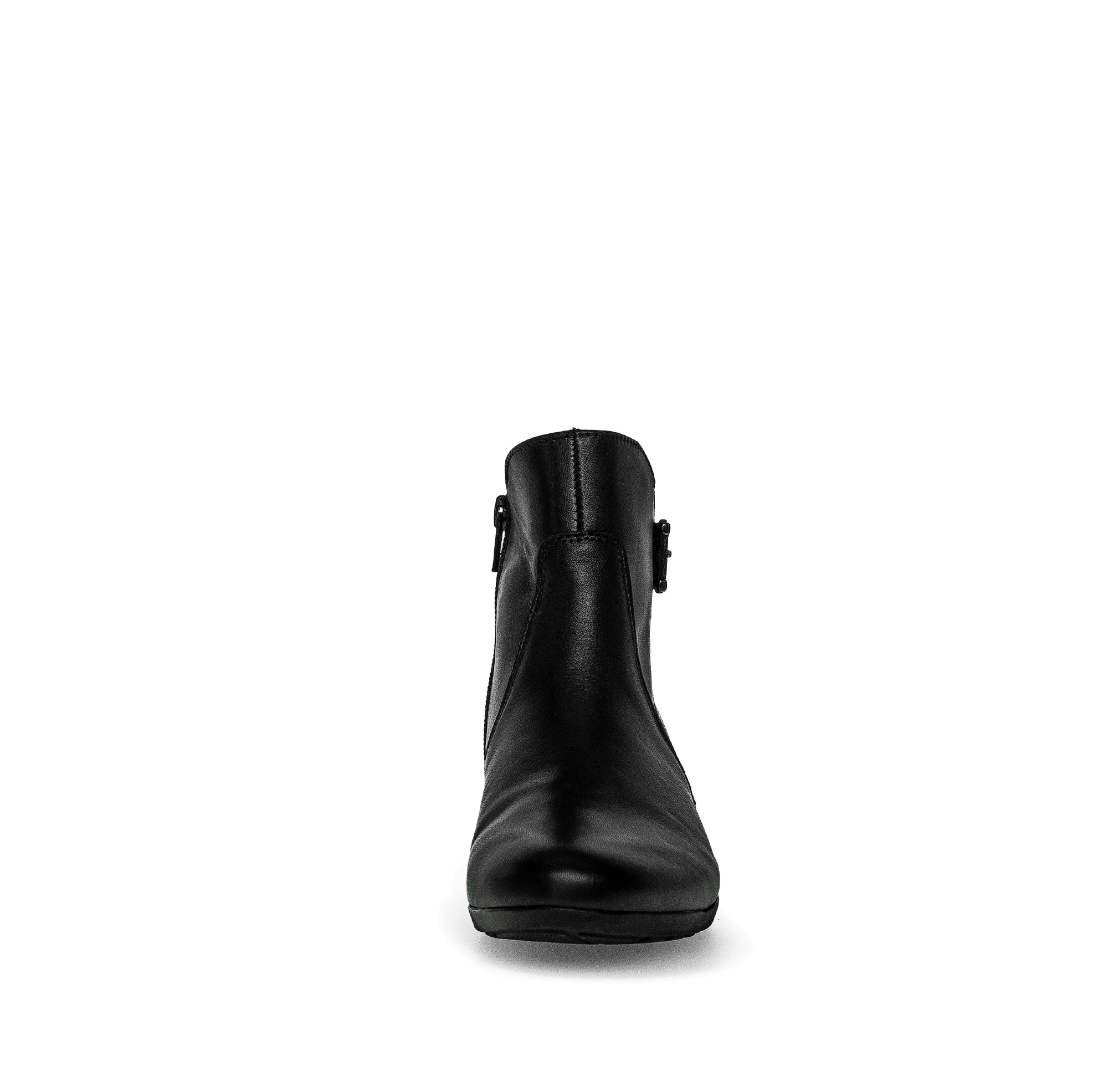 Bottines noires en cuir lisse - Image 4