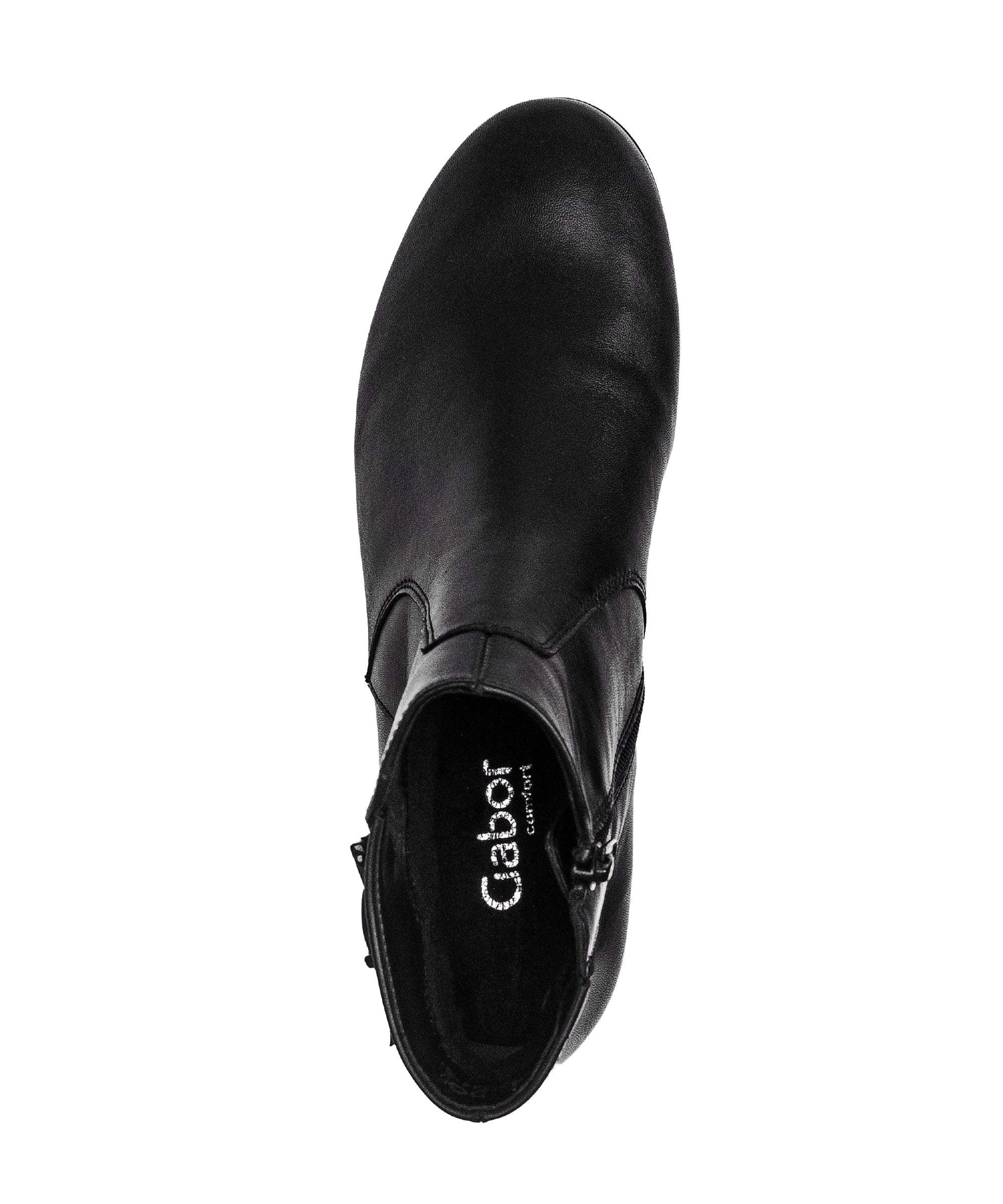 Bottines noires en cuir lisse - Image 6