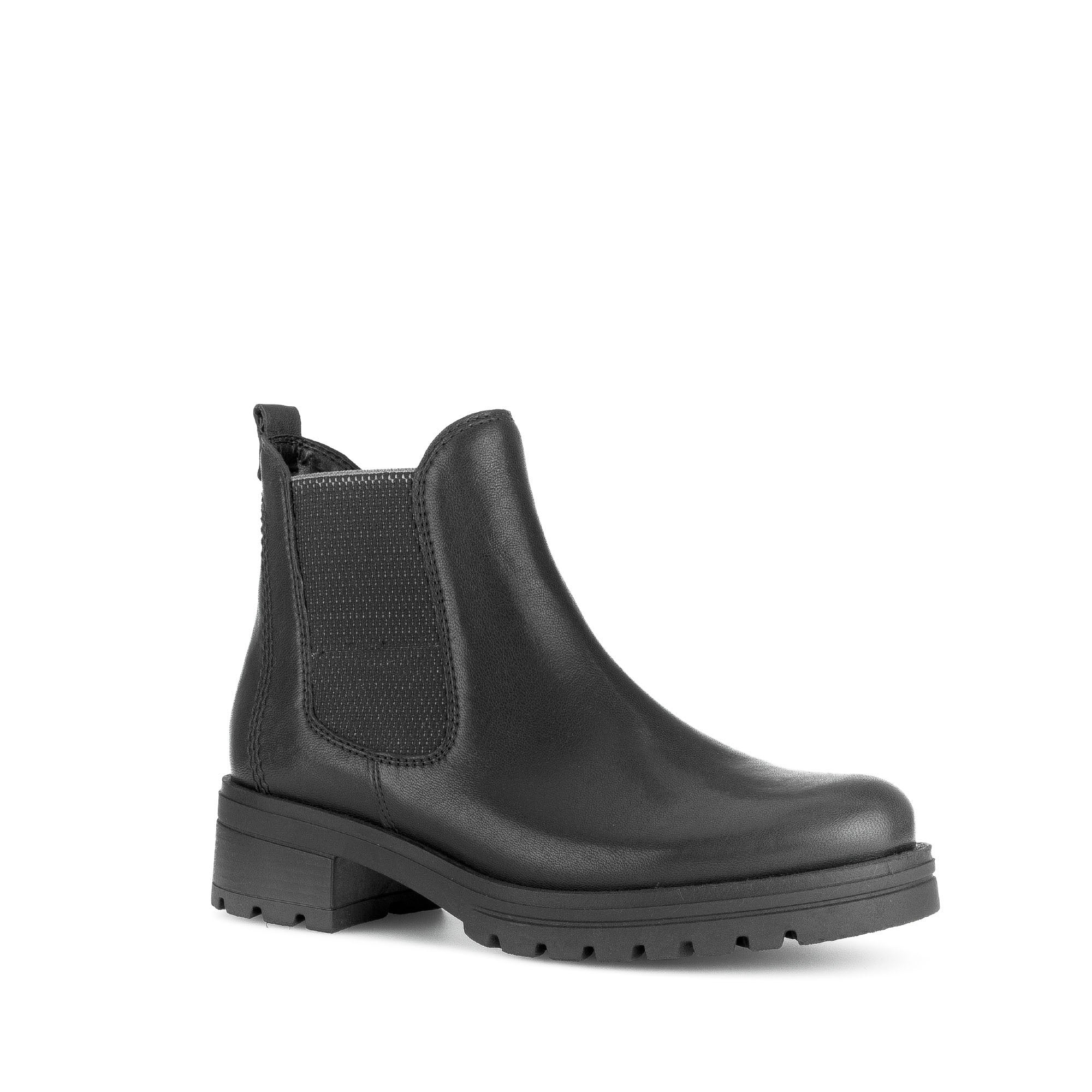 Bottines noires en cuir lisse - Image 3