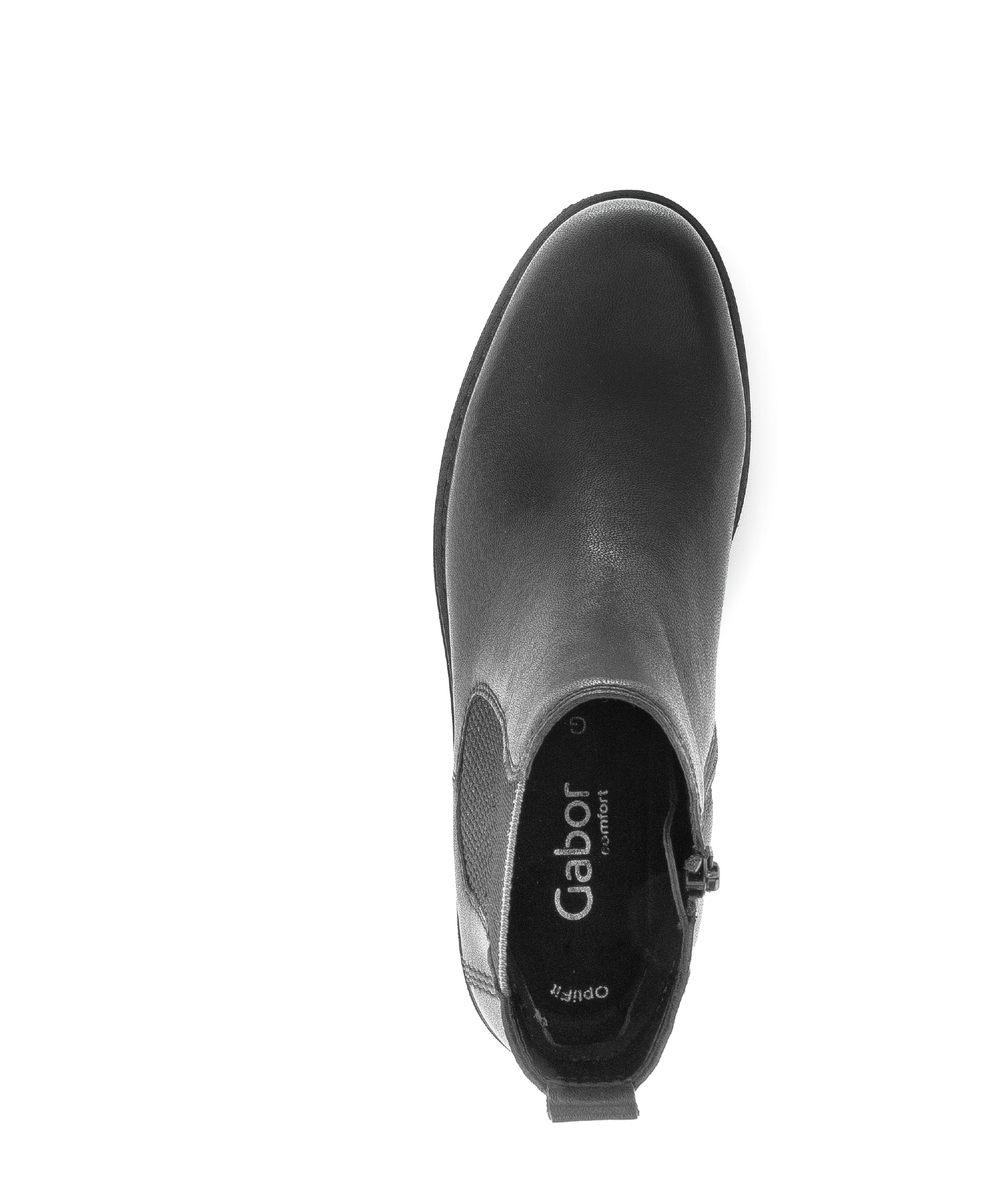 Bottines noires en cuir lisse - Image 6