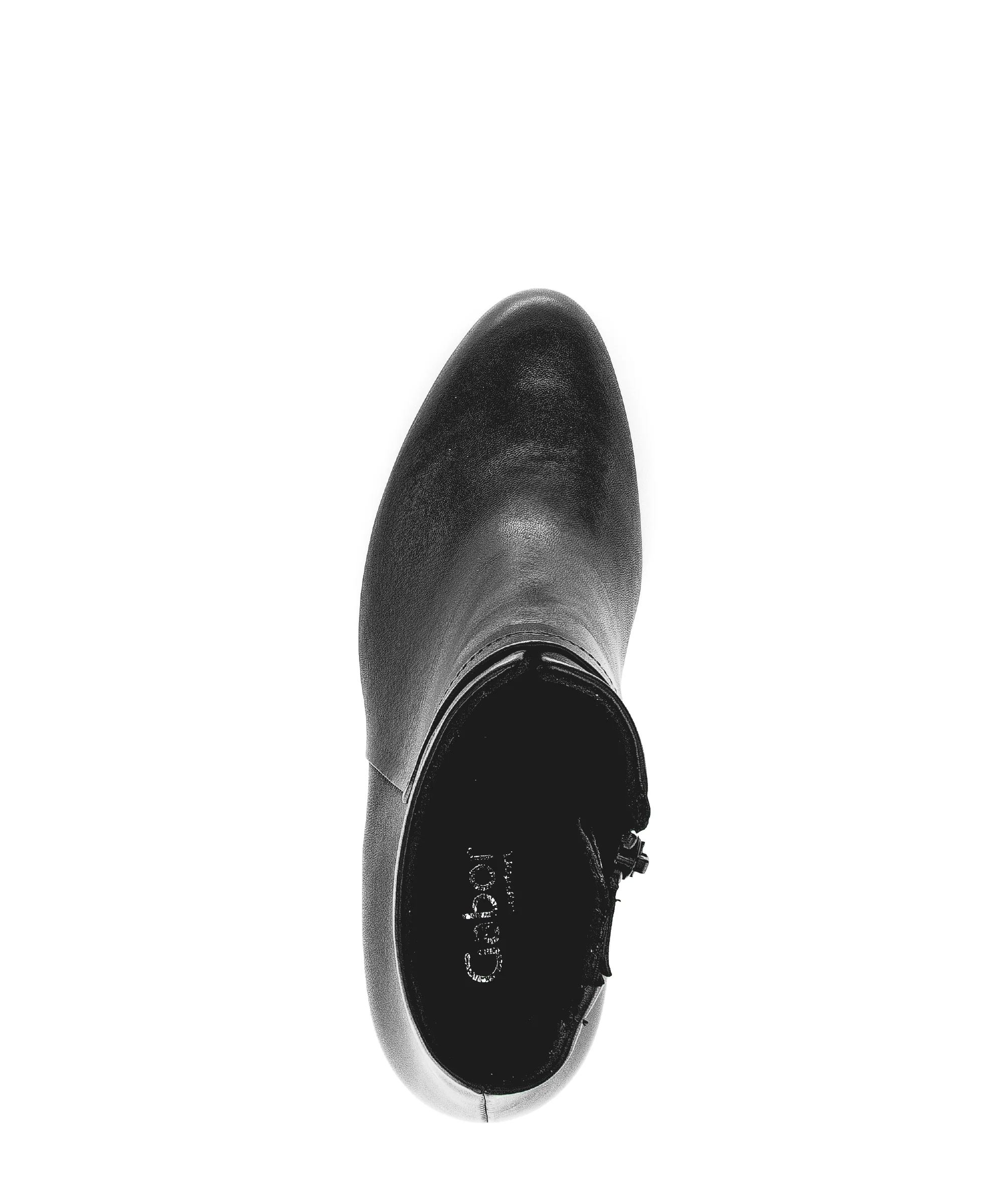 Bottines noires en cuir lisse - Image 6