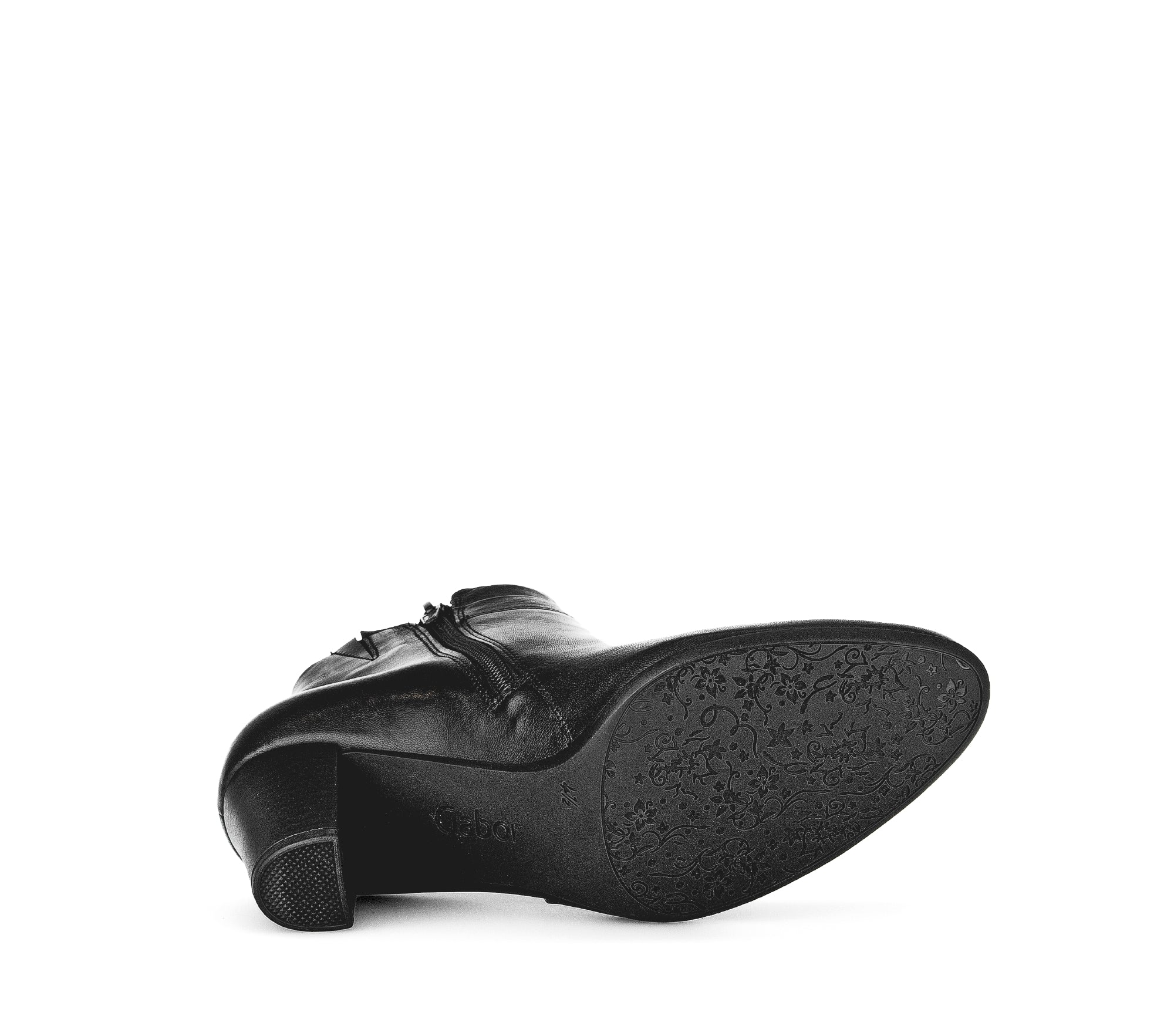 Bottines noires en cuir lisse - Image 7