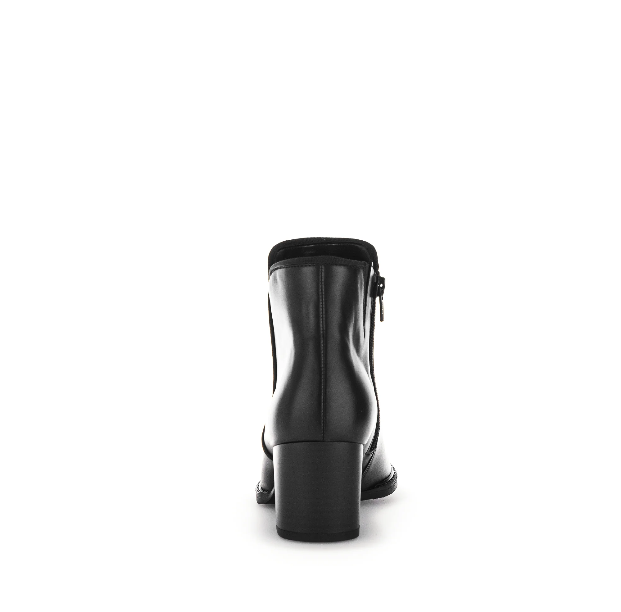Bottines noires en cuir lisse - Image 5
