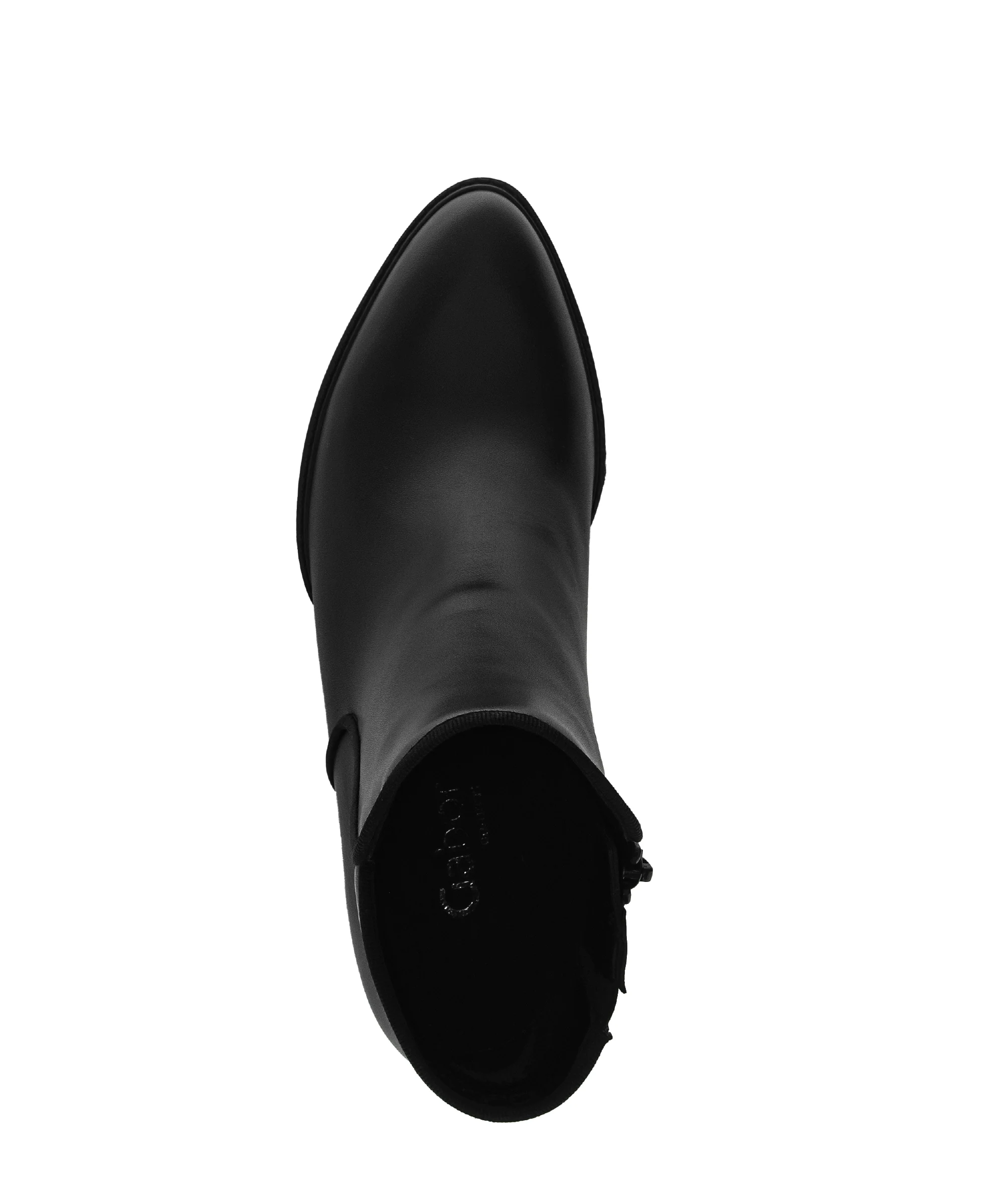 Bottines noires en cuir lisse - Image 6