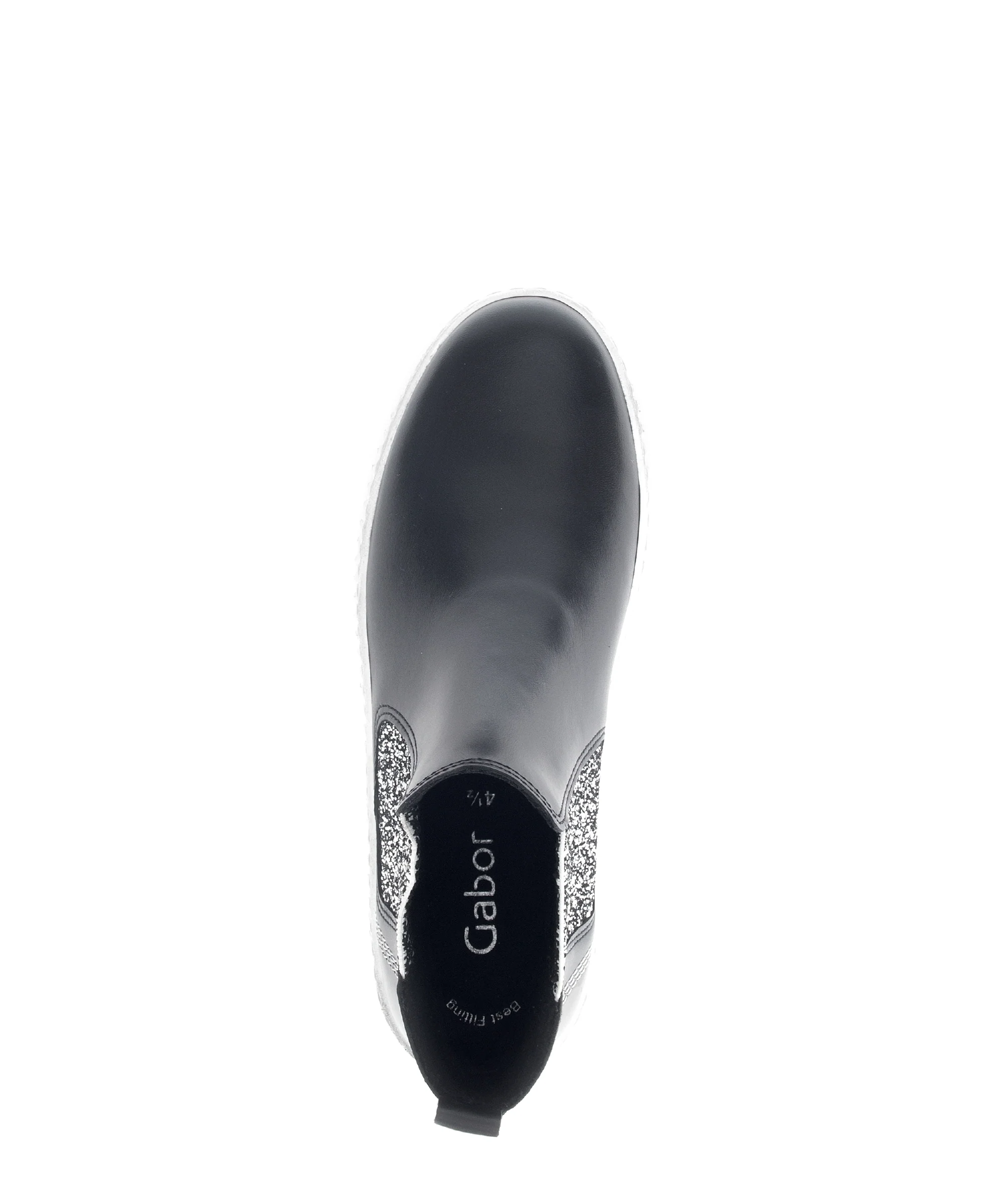 Bottines noires en cuir lisse - Image 6