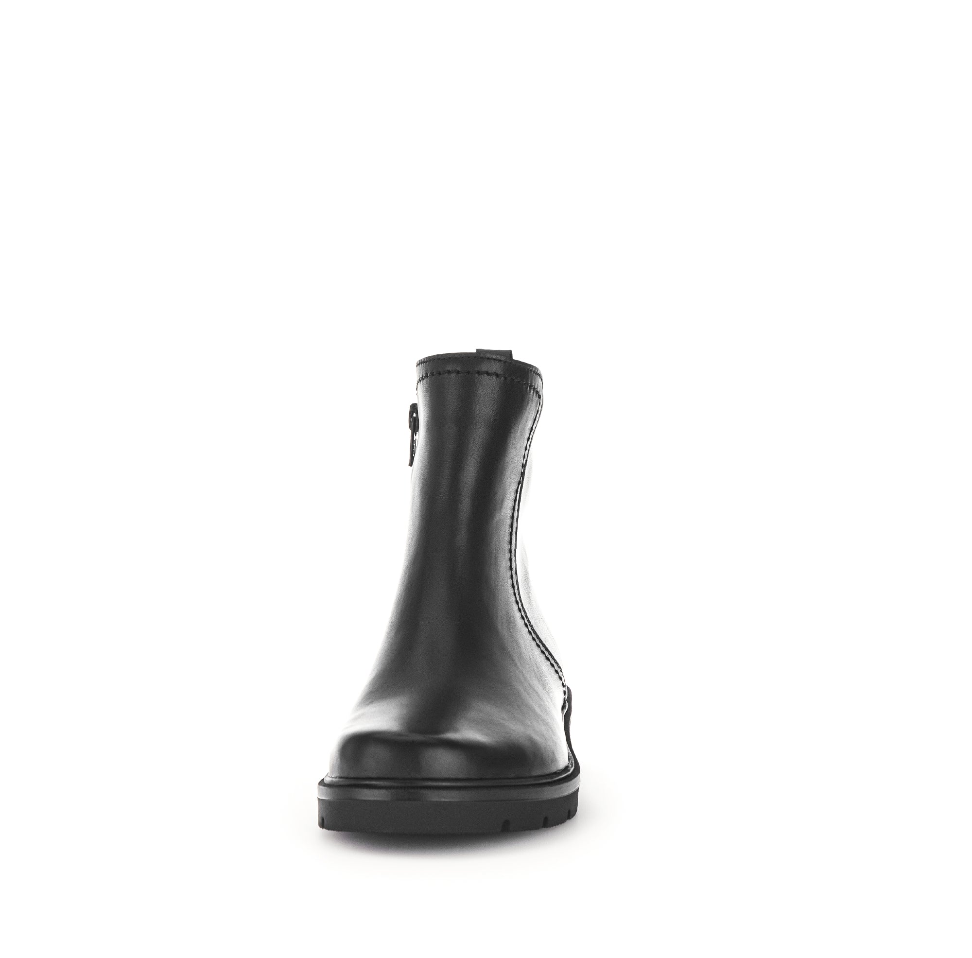 Bottines noires en cuir lisse - Image 4