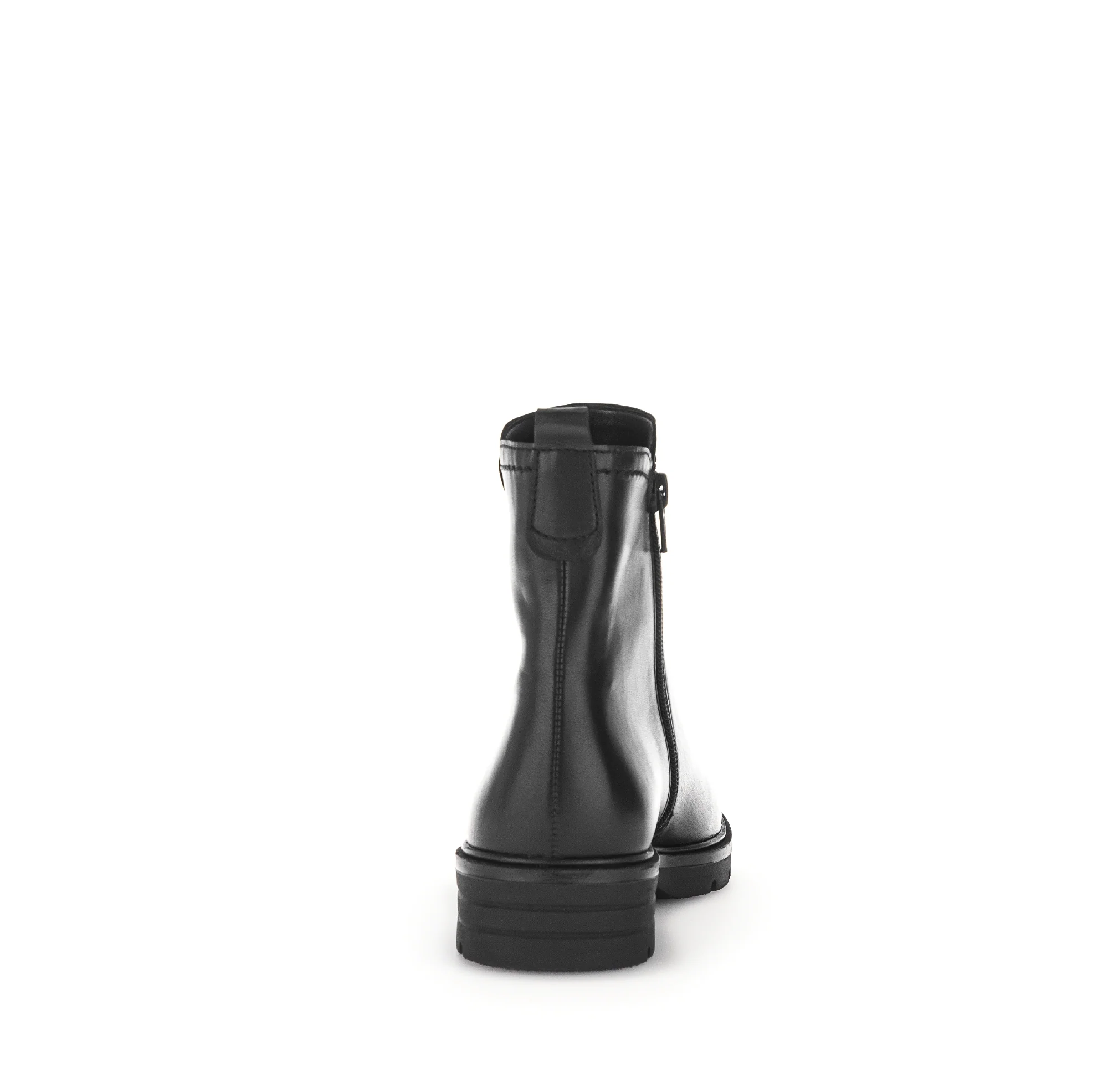 Bottines noires en cuir lisse - Image 5