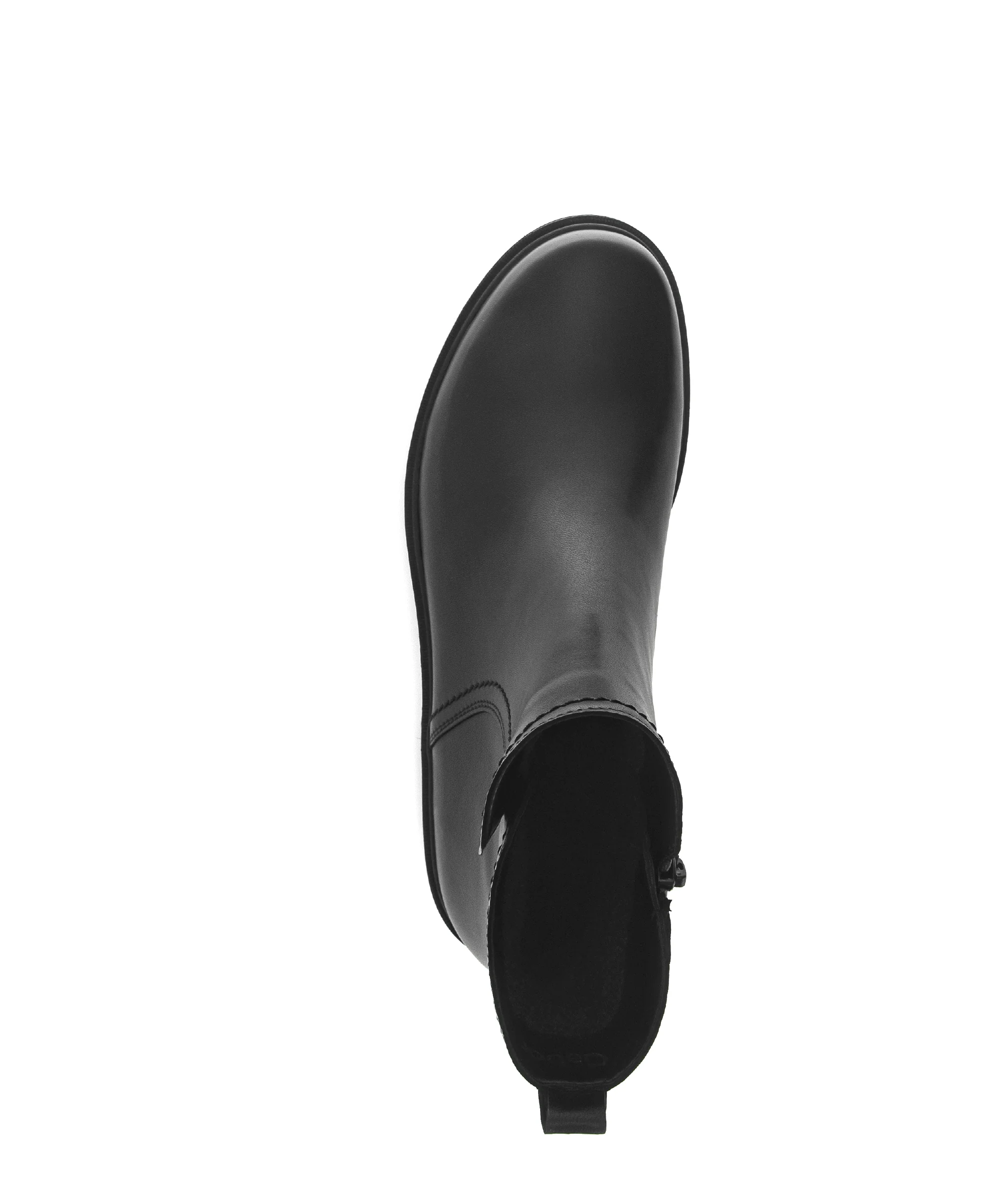 Bottines noires en cuir lisse - Image 6
