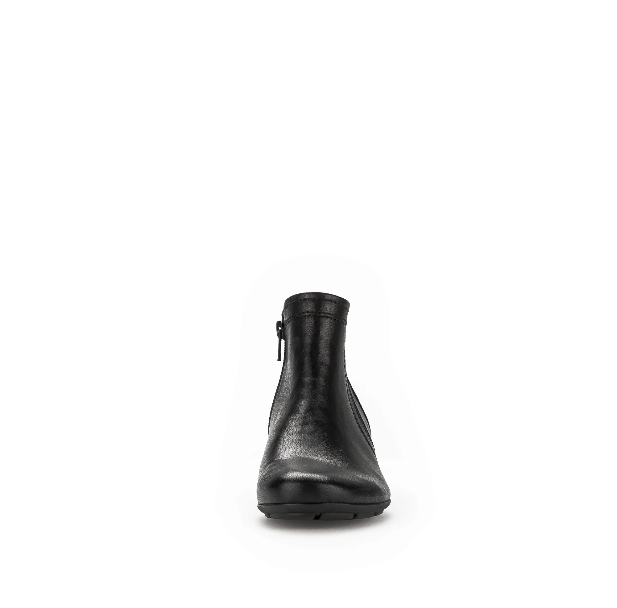 Bottines noires en cuir lisse - Image 4