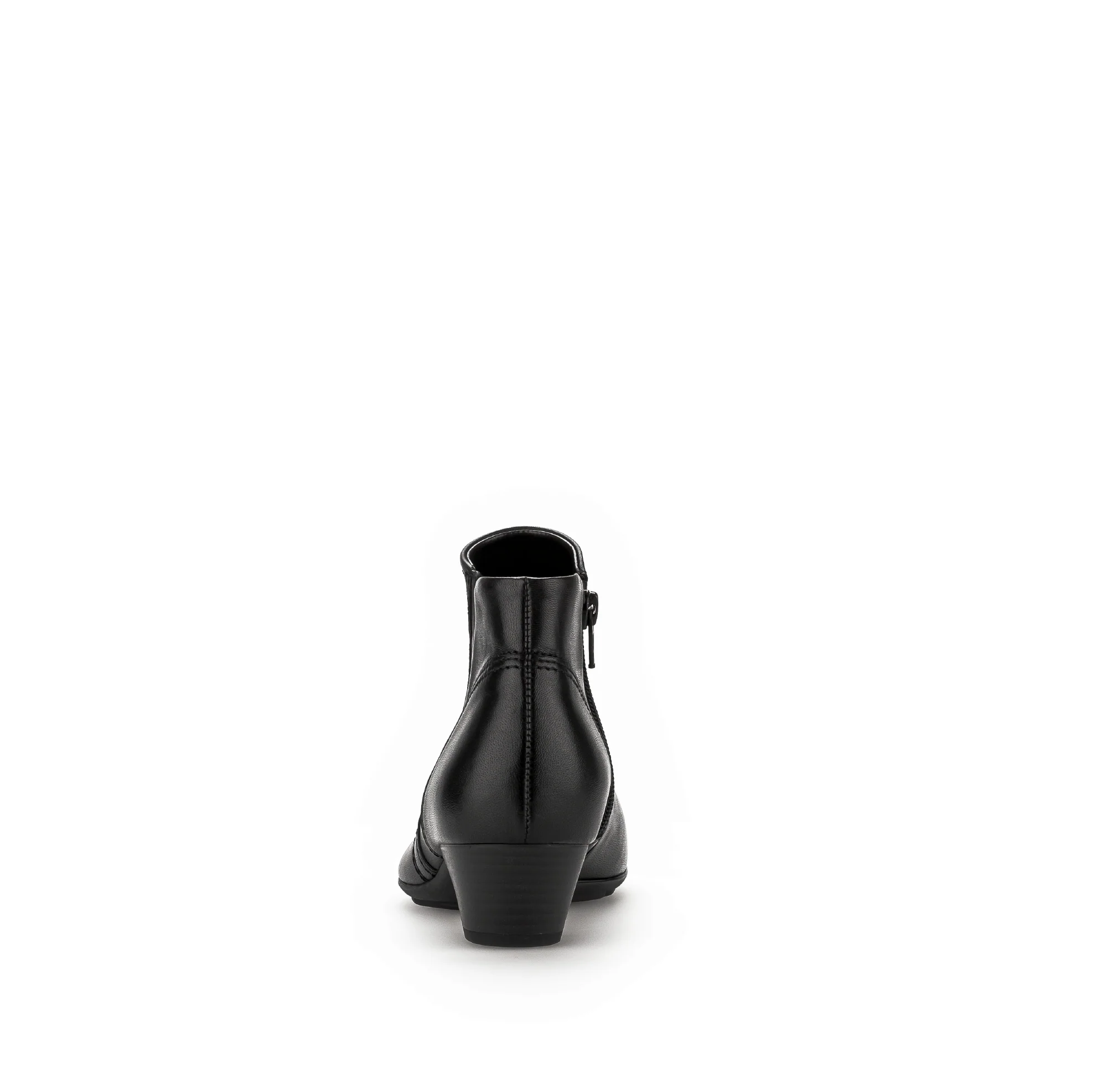 Bottines noires en cuir lisse - Image 5
