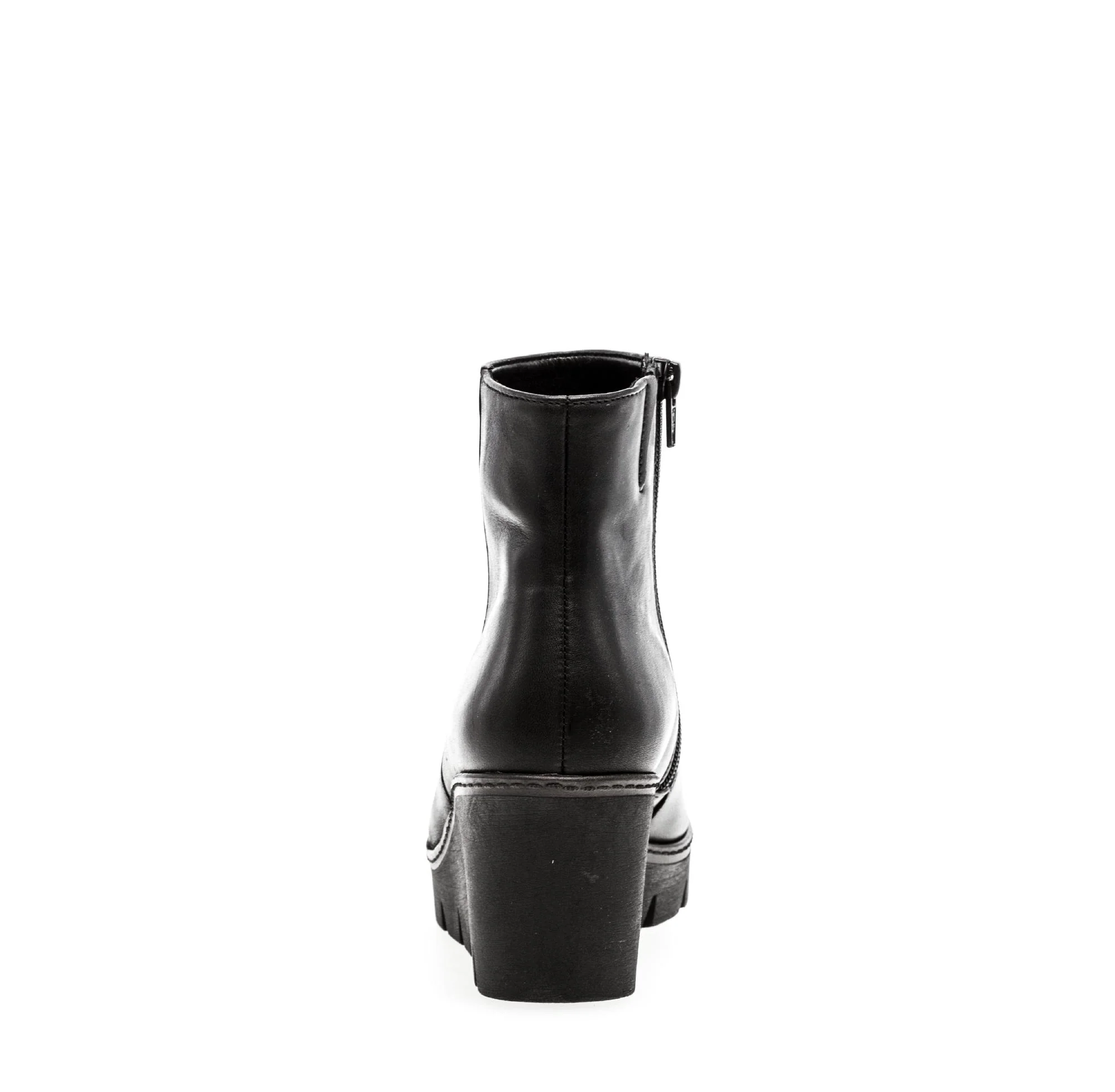 Bottines noires en cuir lisse - Image 4