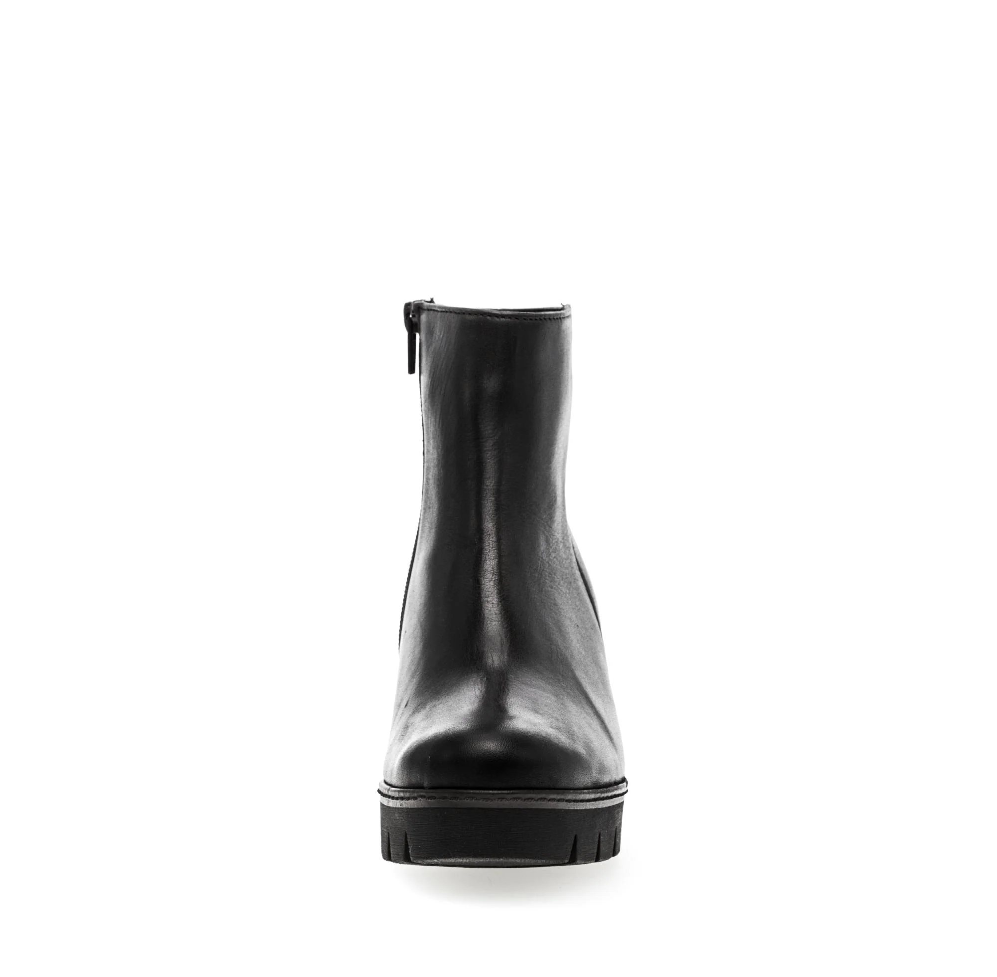 Bottines noires en cuir lisse - Image 5