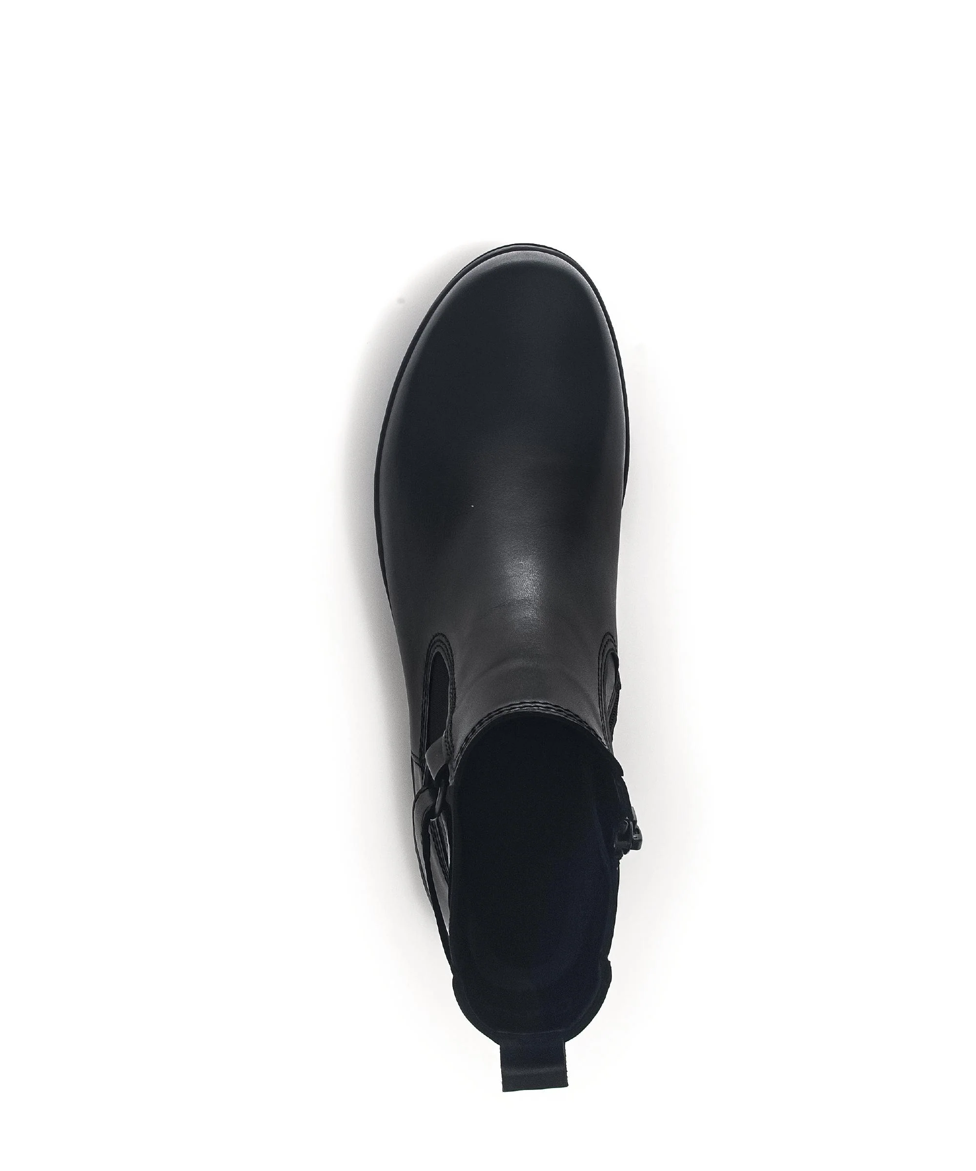 Bottines noires en cuir lisse - Image 3