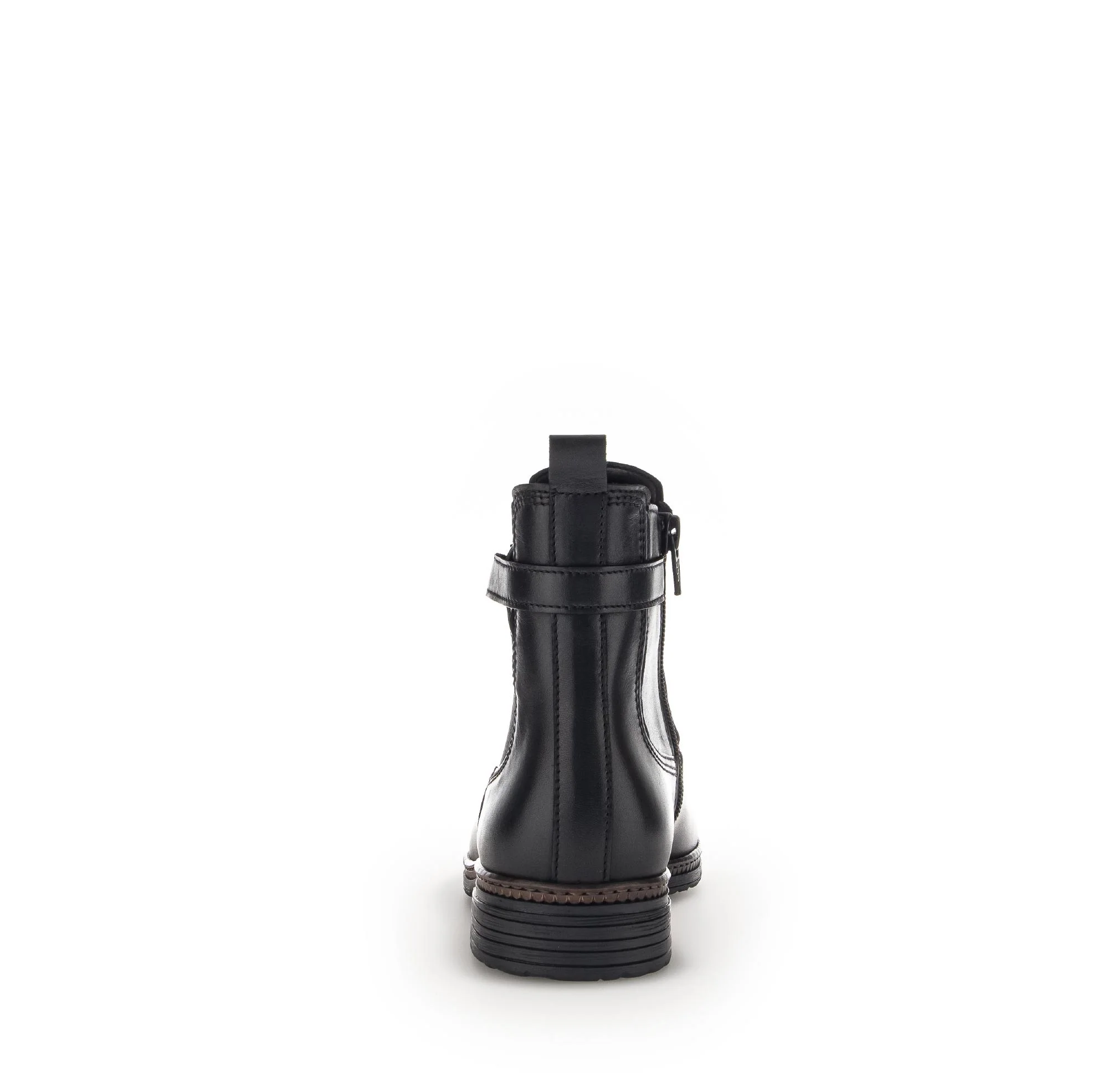 Bottines noires en cuir lisse - Image 4