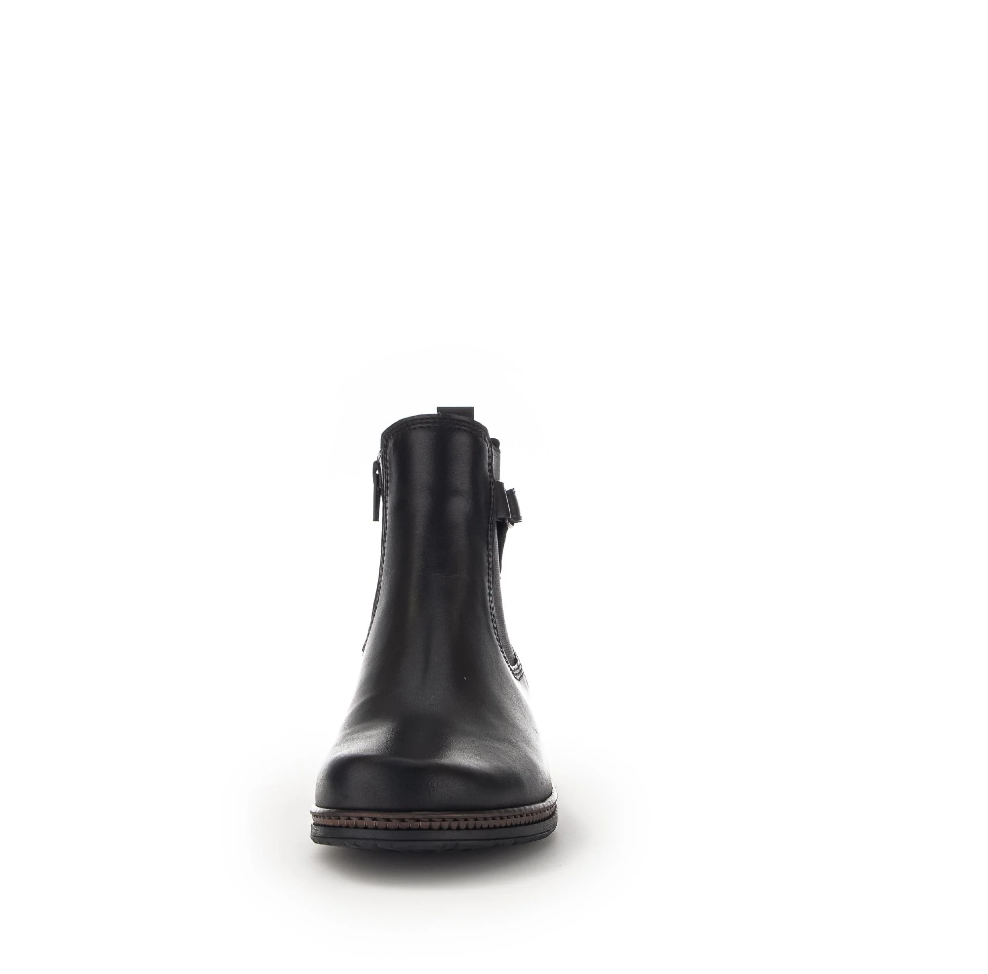 Bottines noires en cuir lisse - Image 5