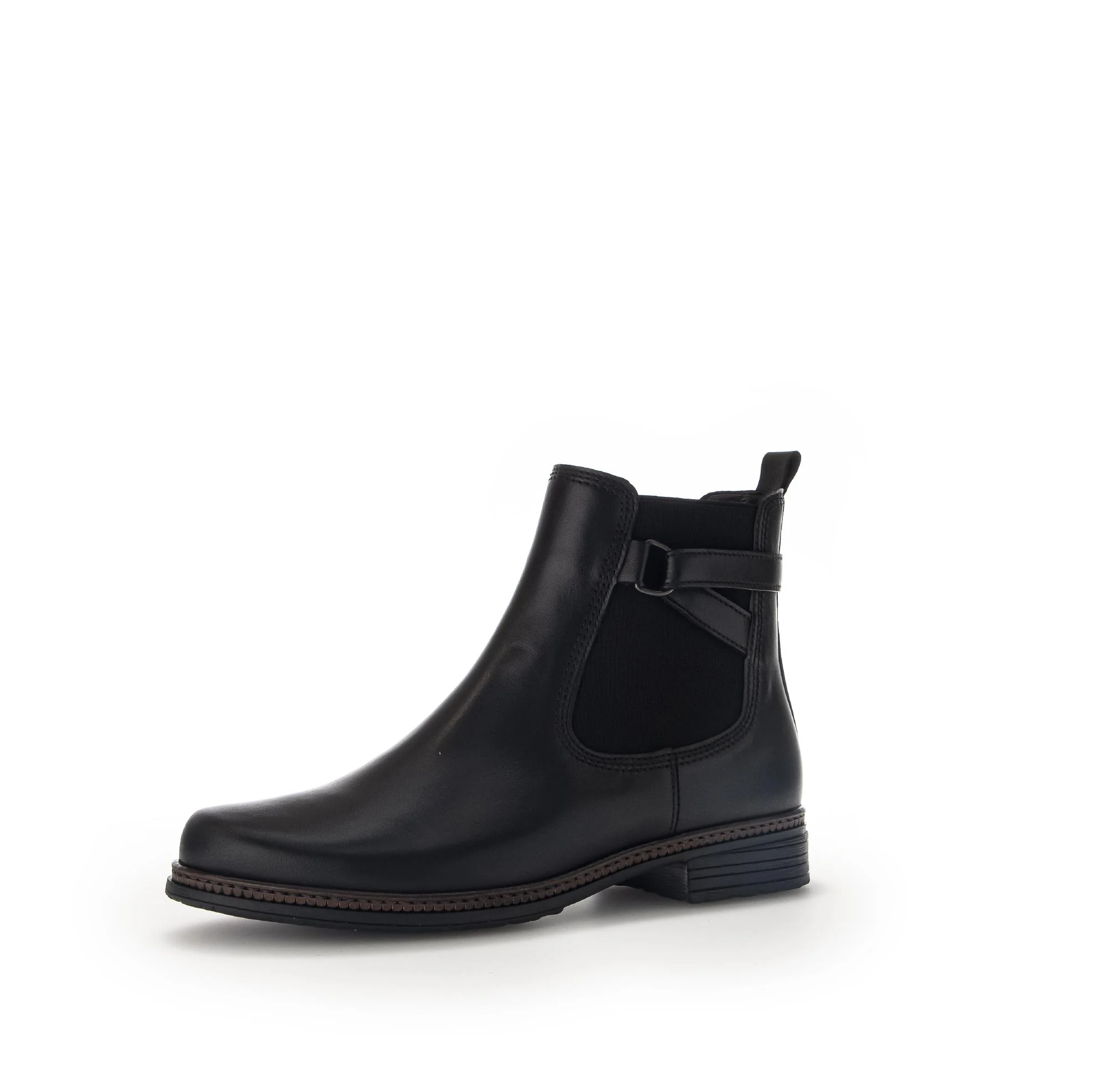 Bottines noires en cuir lisse - Image 6