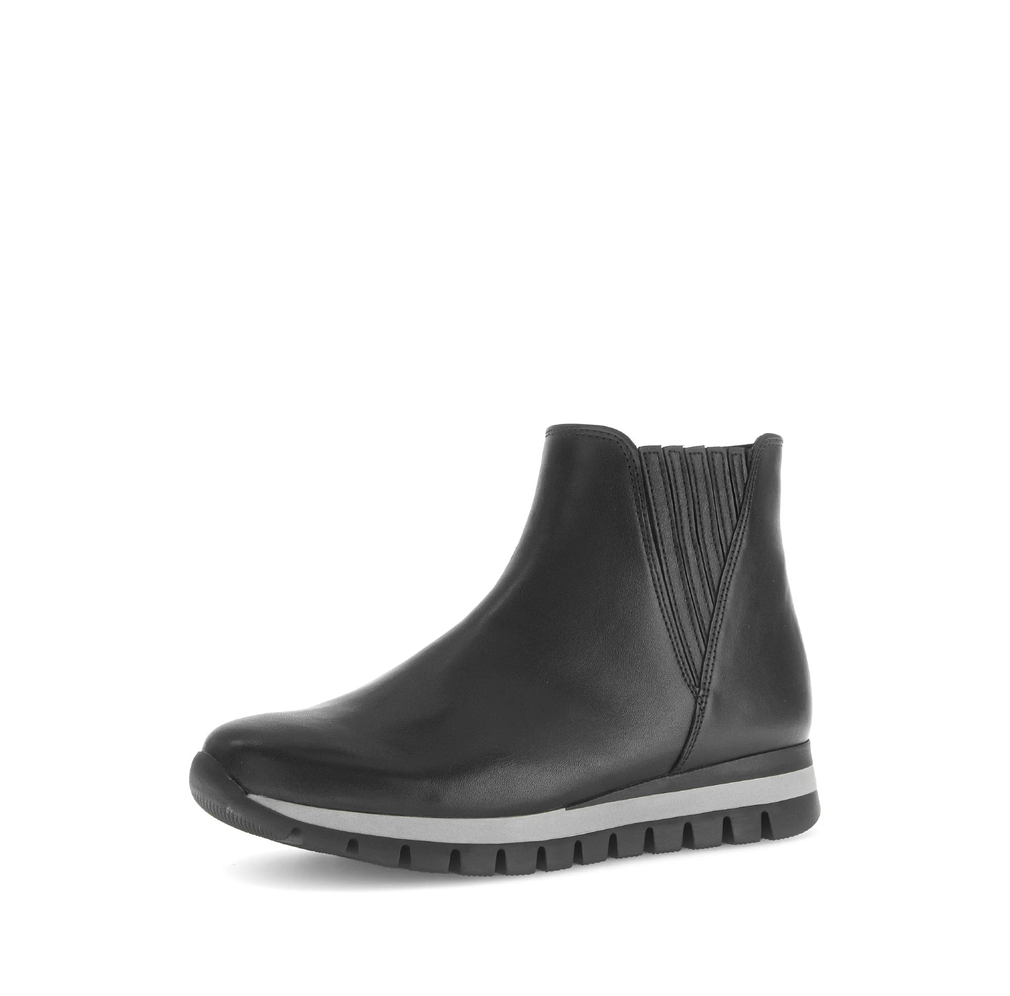 Bottines noires en cuir lisse - Image 6