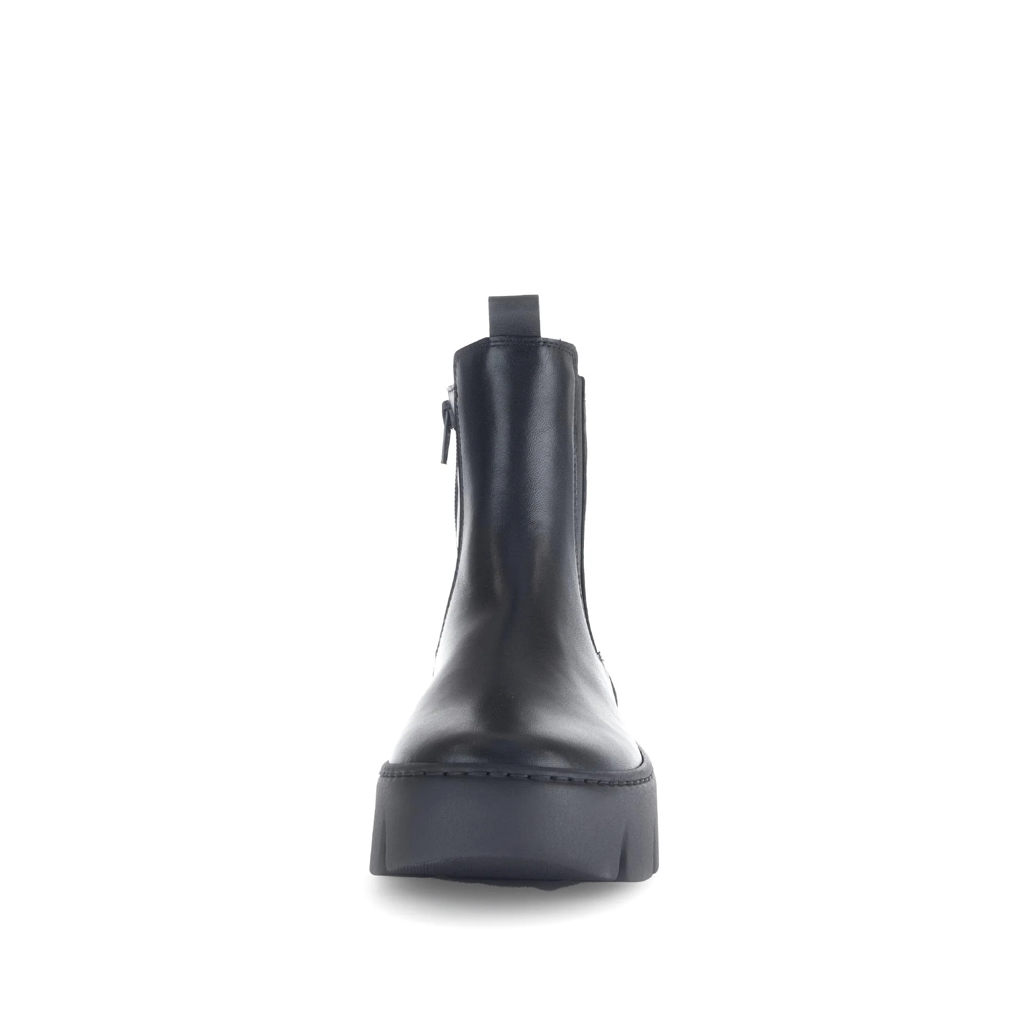 Bottines noires en cuir lisse - Image 5