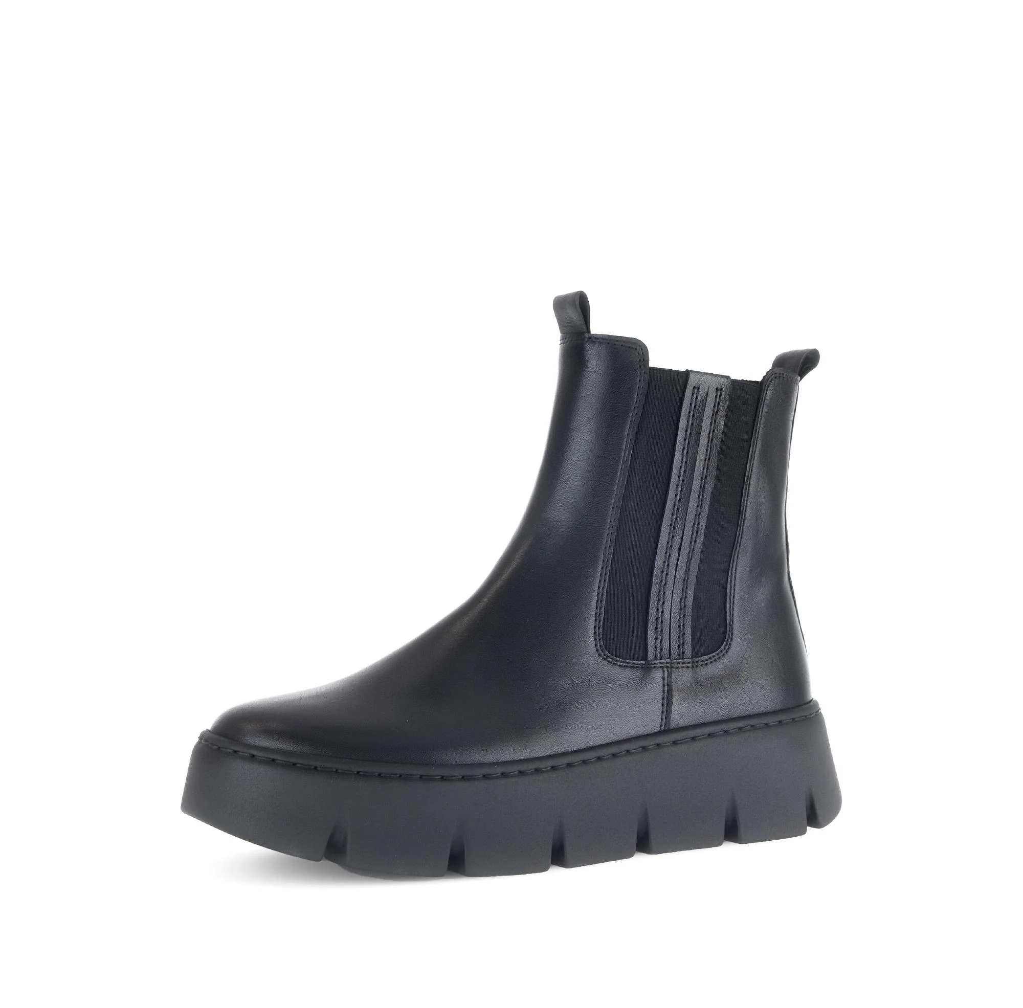 Bottines noires en cuir lisse - Image 6