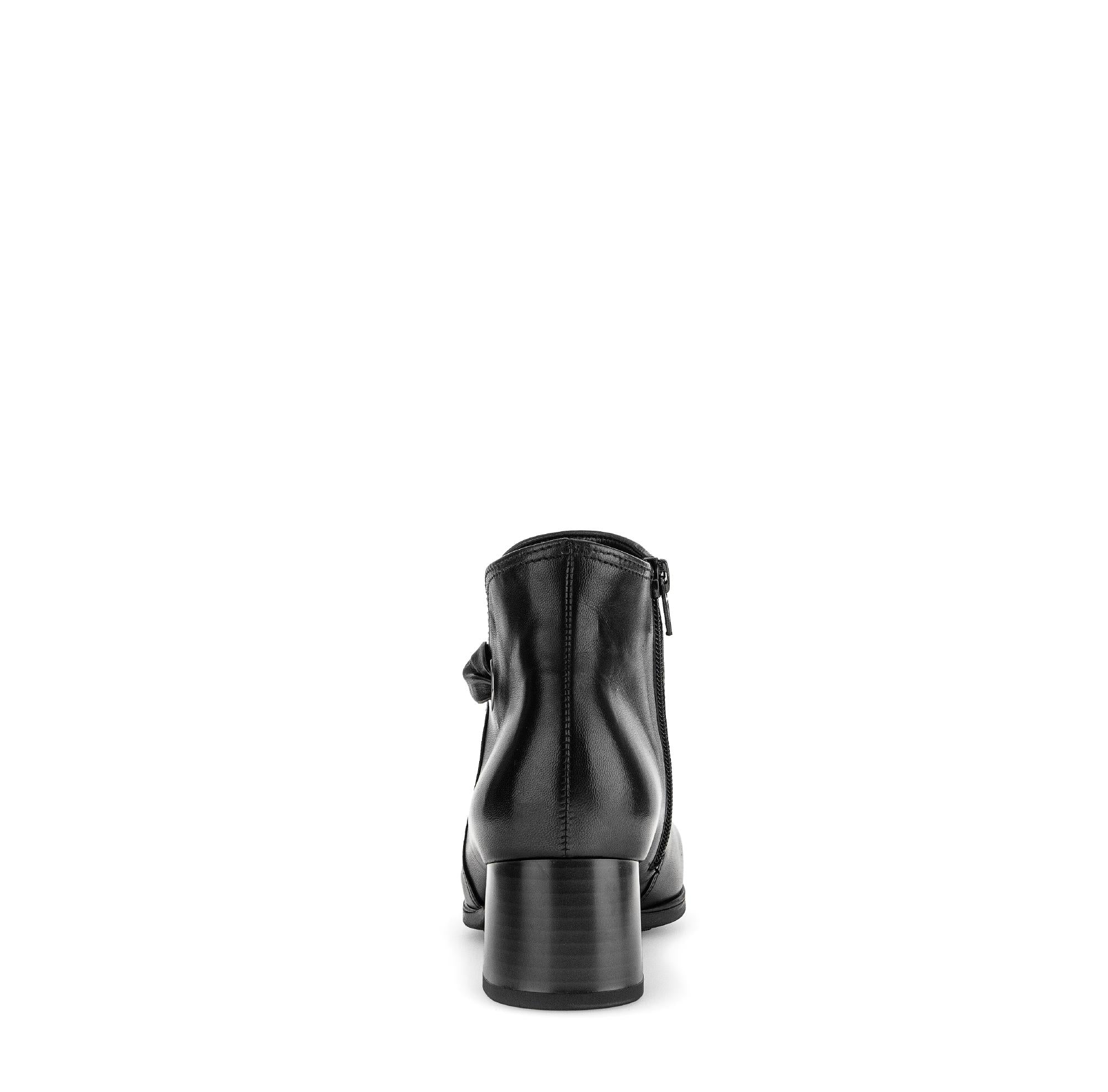 Bottines noires en cuir lisse - Image 4