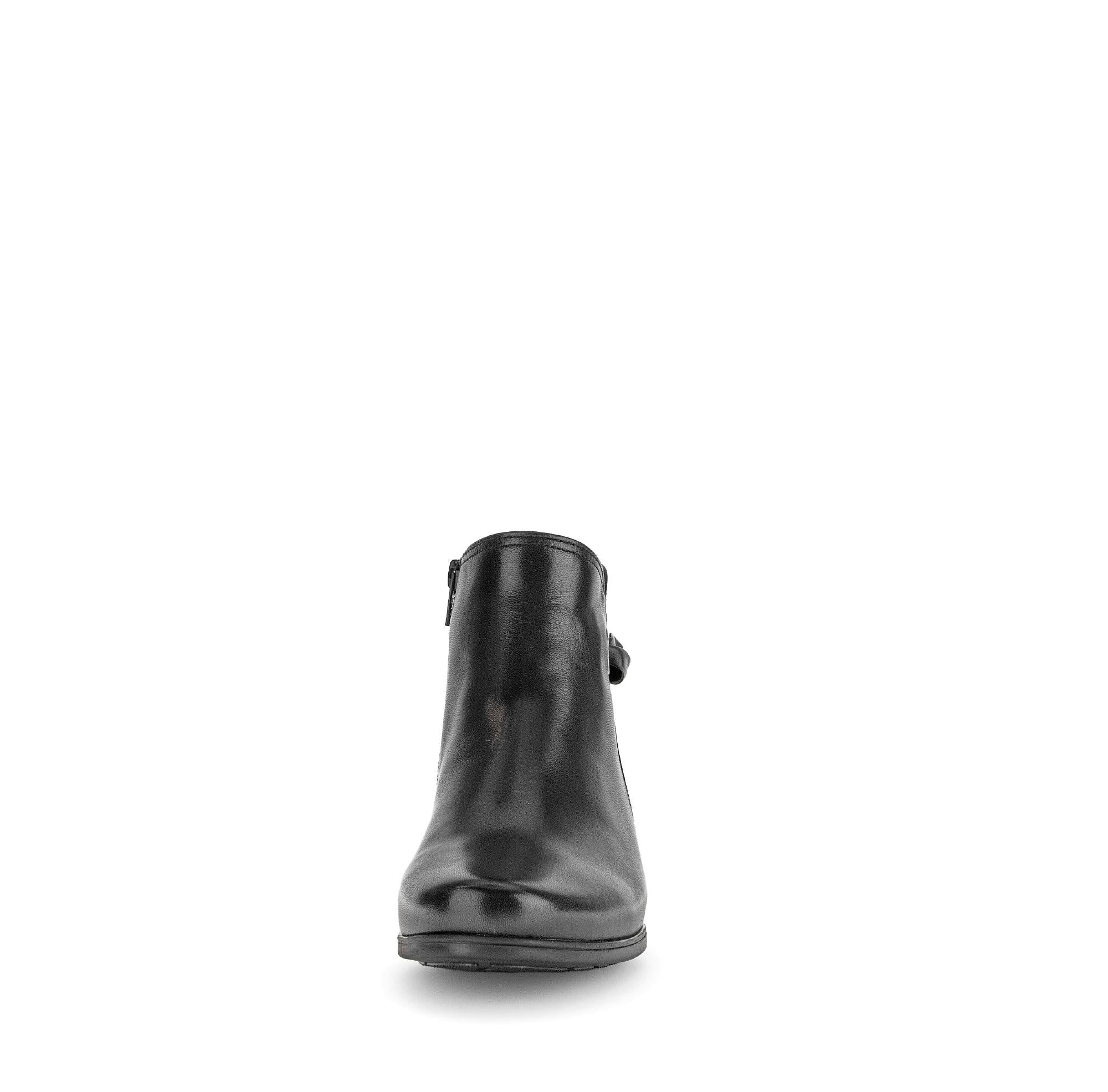 Bottines noires en cuir lisse - Image 5