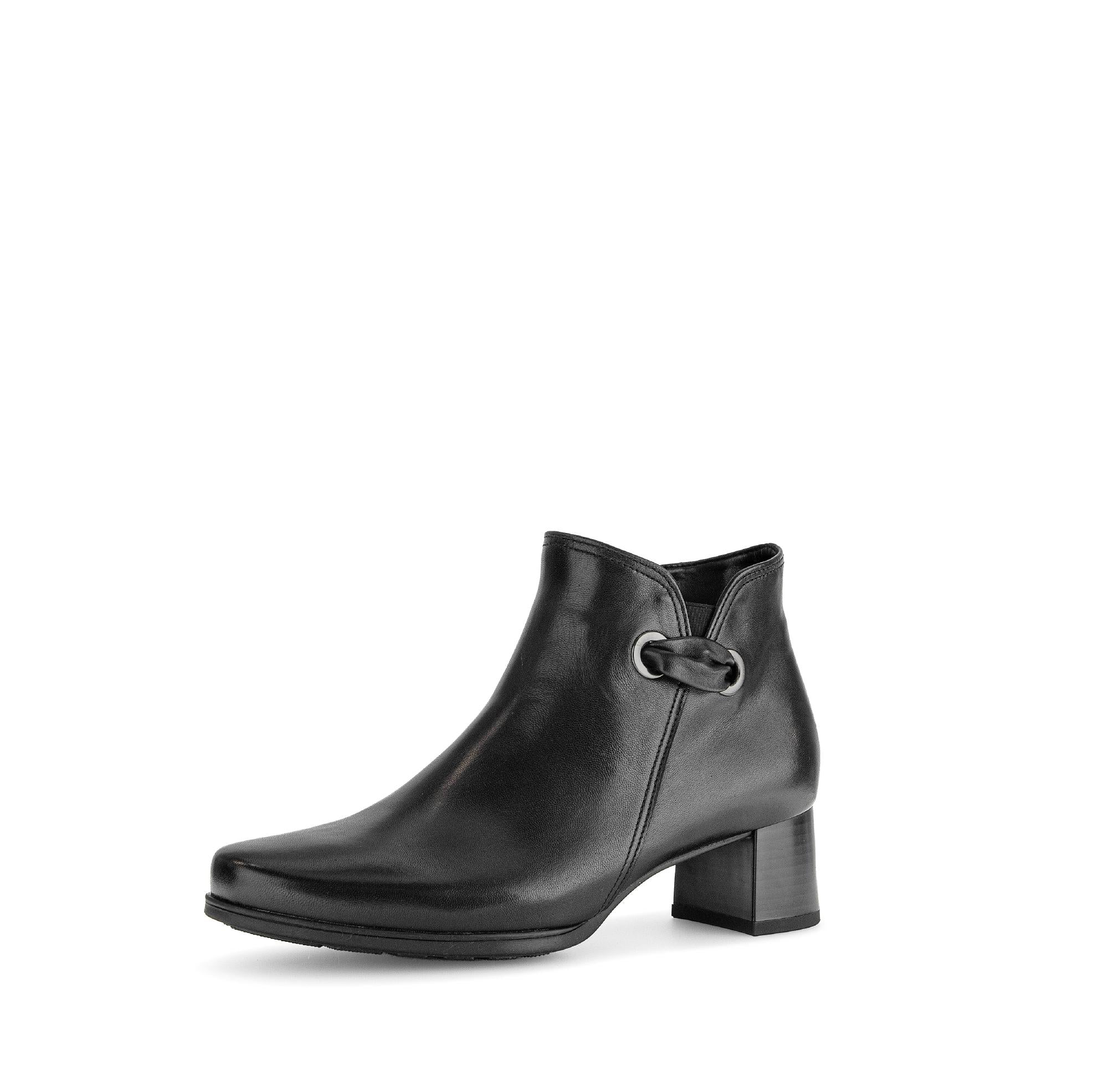 Bottines noires en cuir lisse - Image 6
