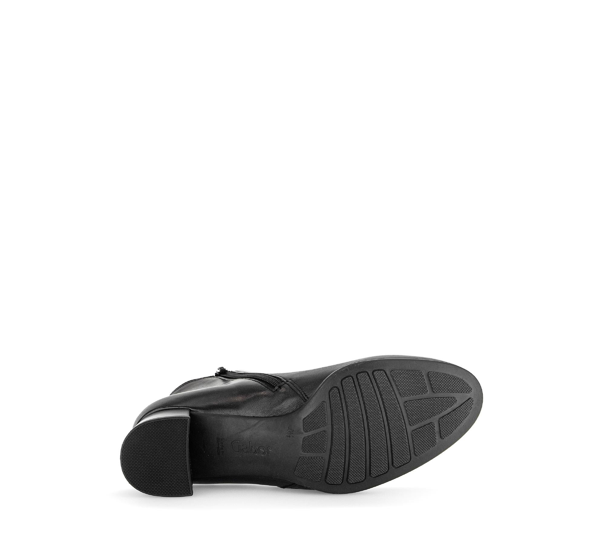 Bottines noires en cuir lisse - Image 7