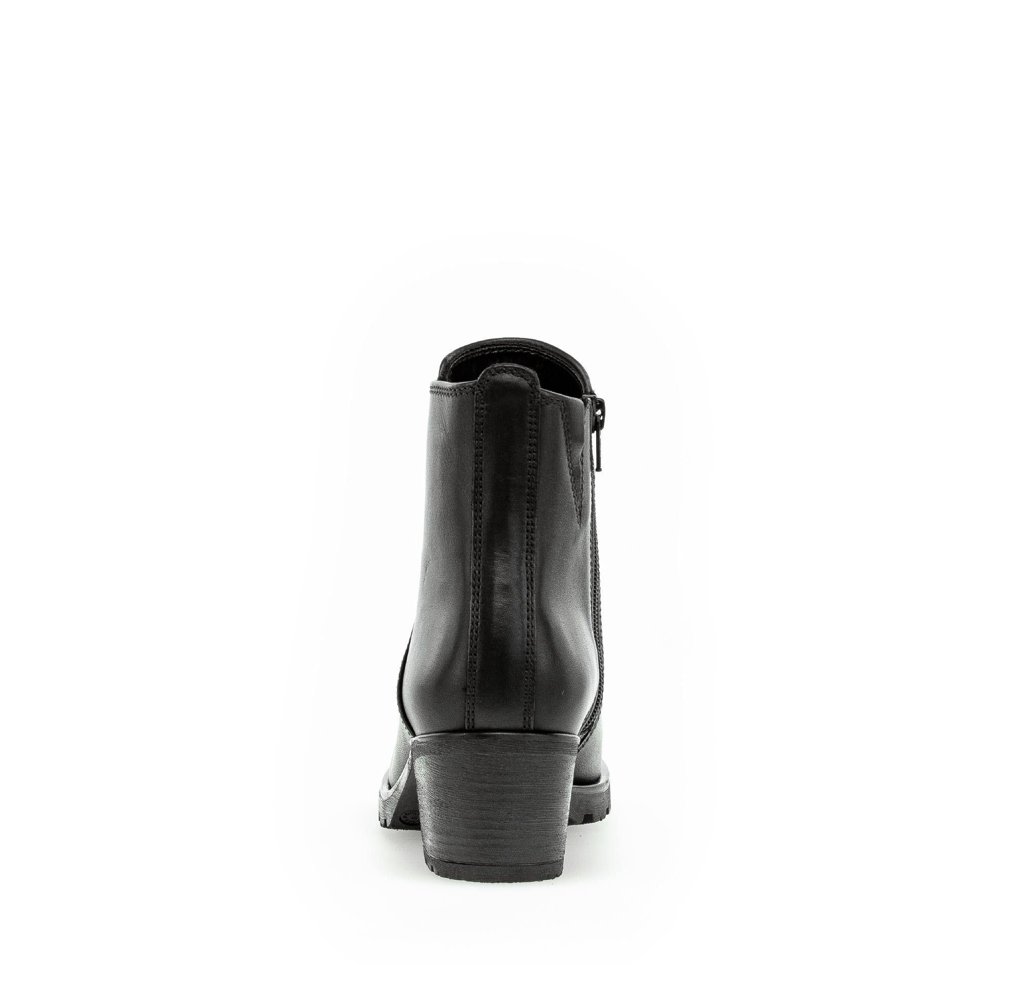 Bottines noires en cuir lisse - Image 4