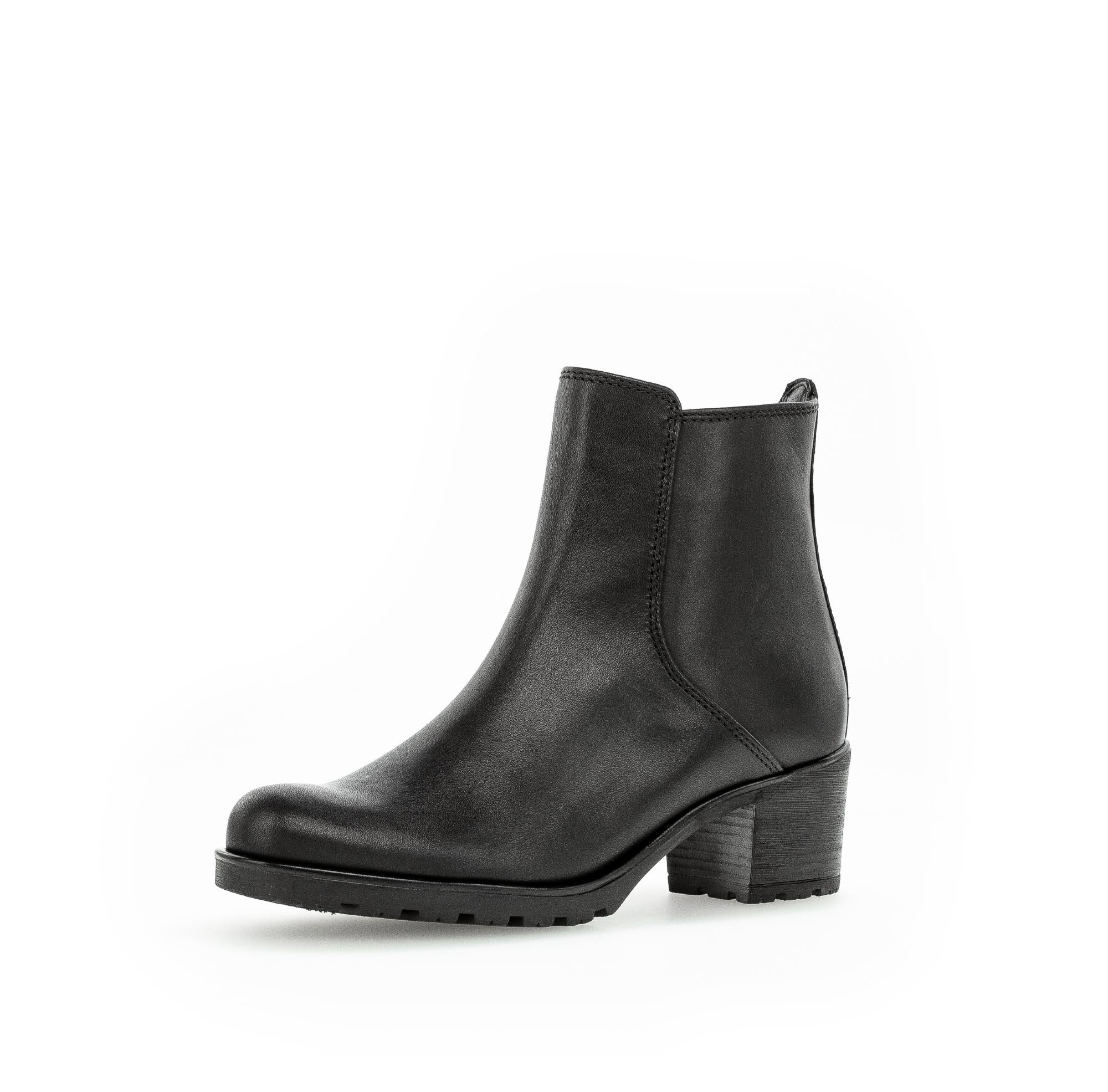 Bottines noires en cuir lisse - Image 6