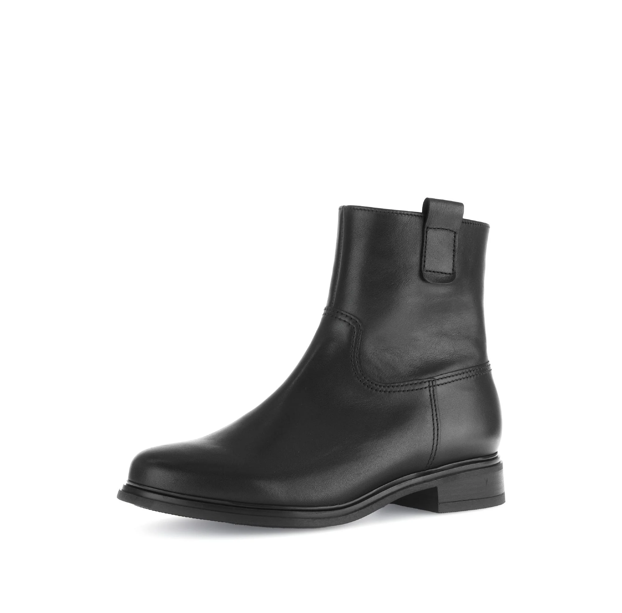 Bottines noires en cuir lisse - Image 6