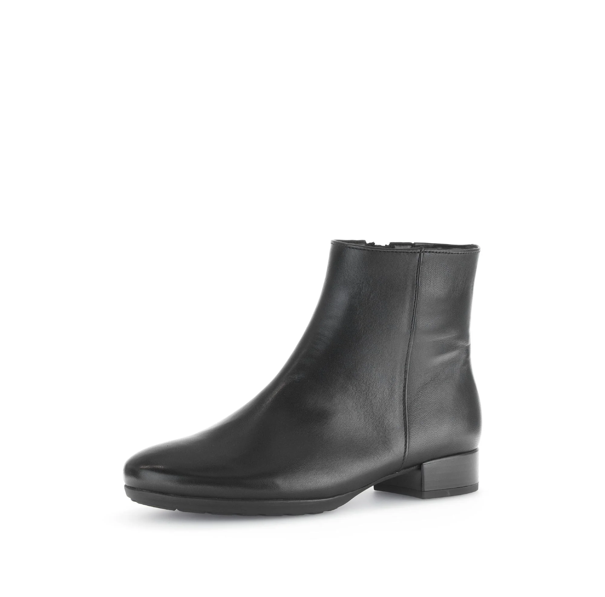 Bottines noires en cuir lisse - Image 6